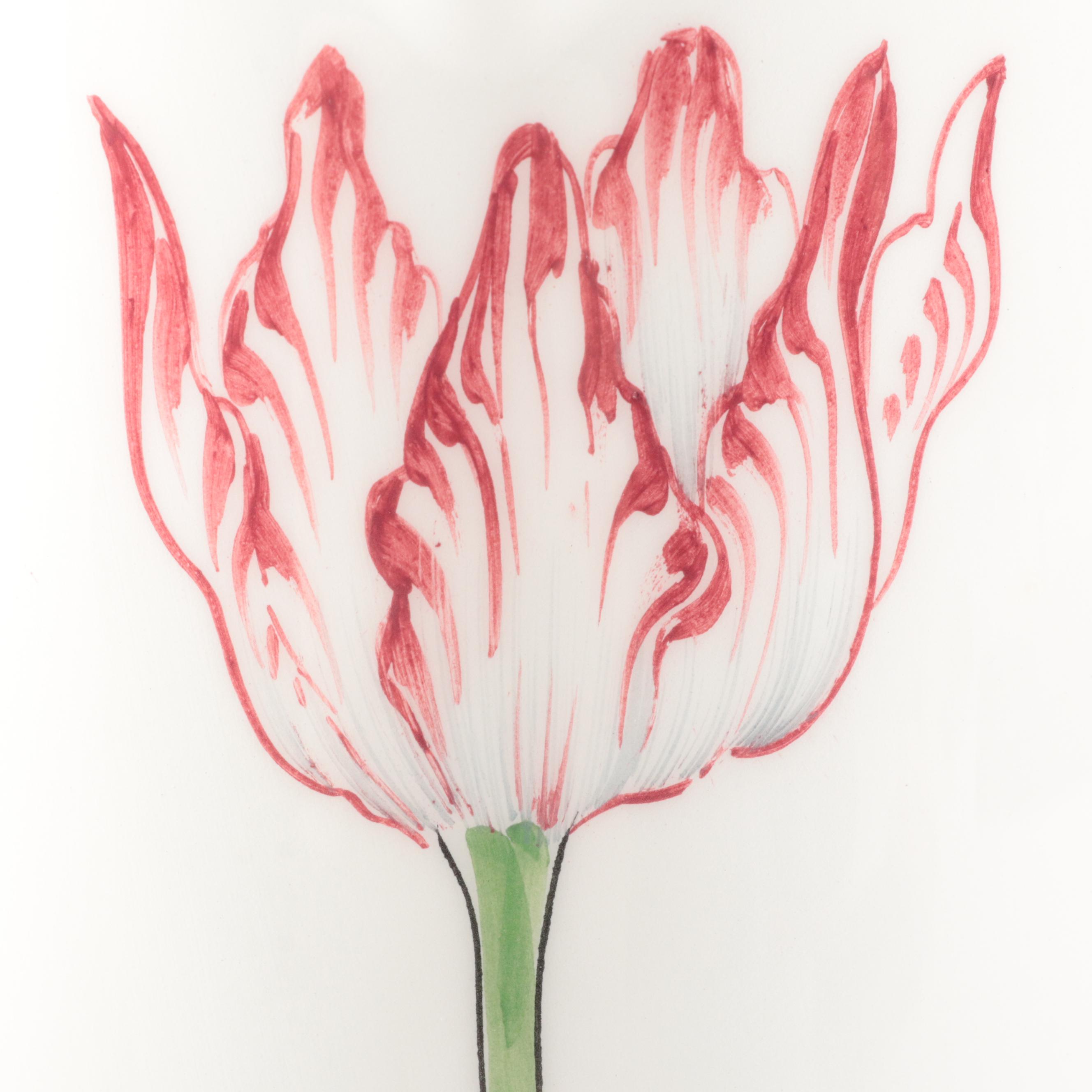 Este of Italy for Tiffany & Co. Hand-Painted Ceramic Tulip Pitcher