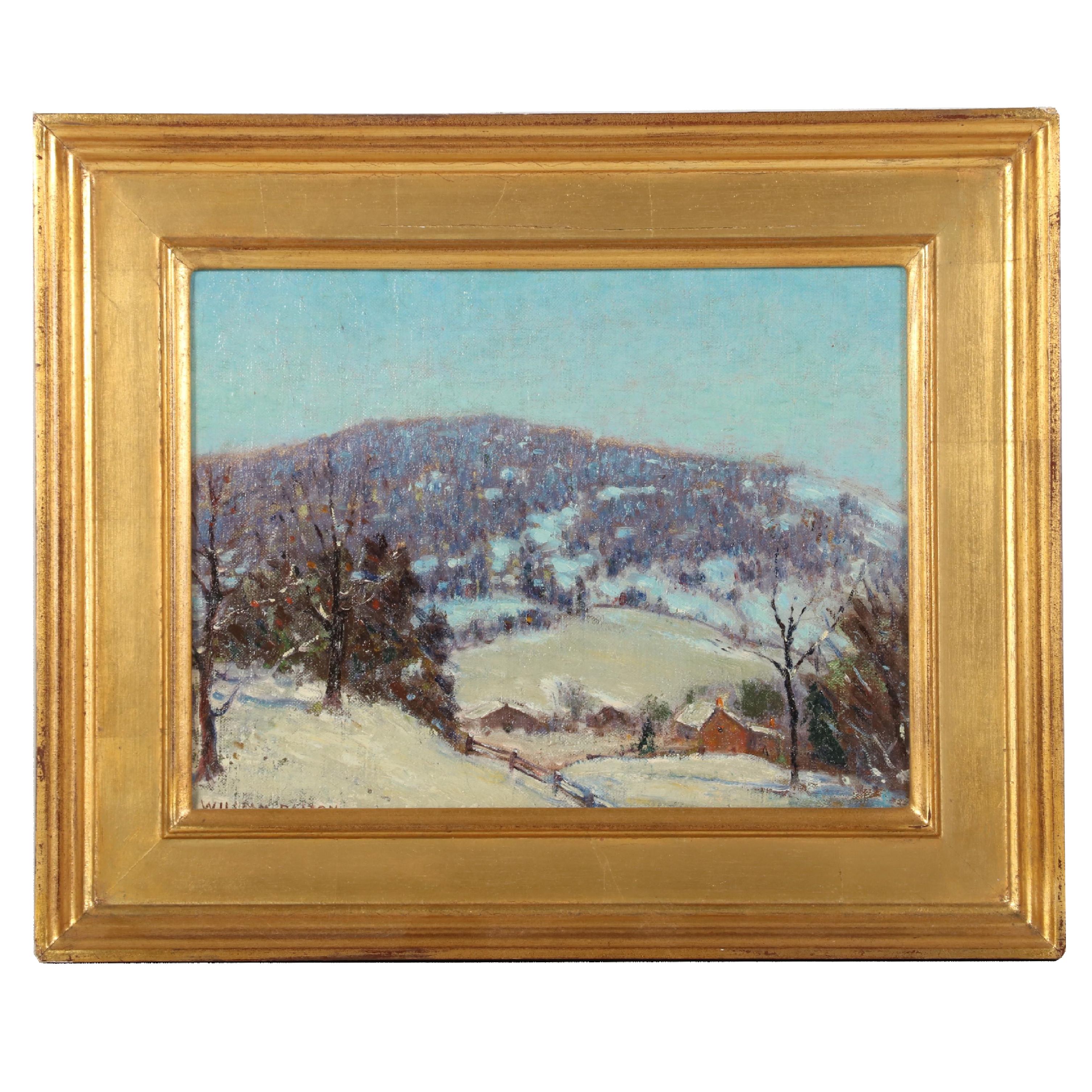 William Dalton Oil Painting "Winter View," Early-Mid 20th Century
