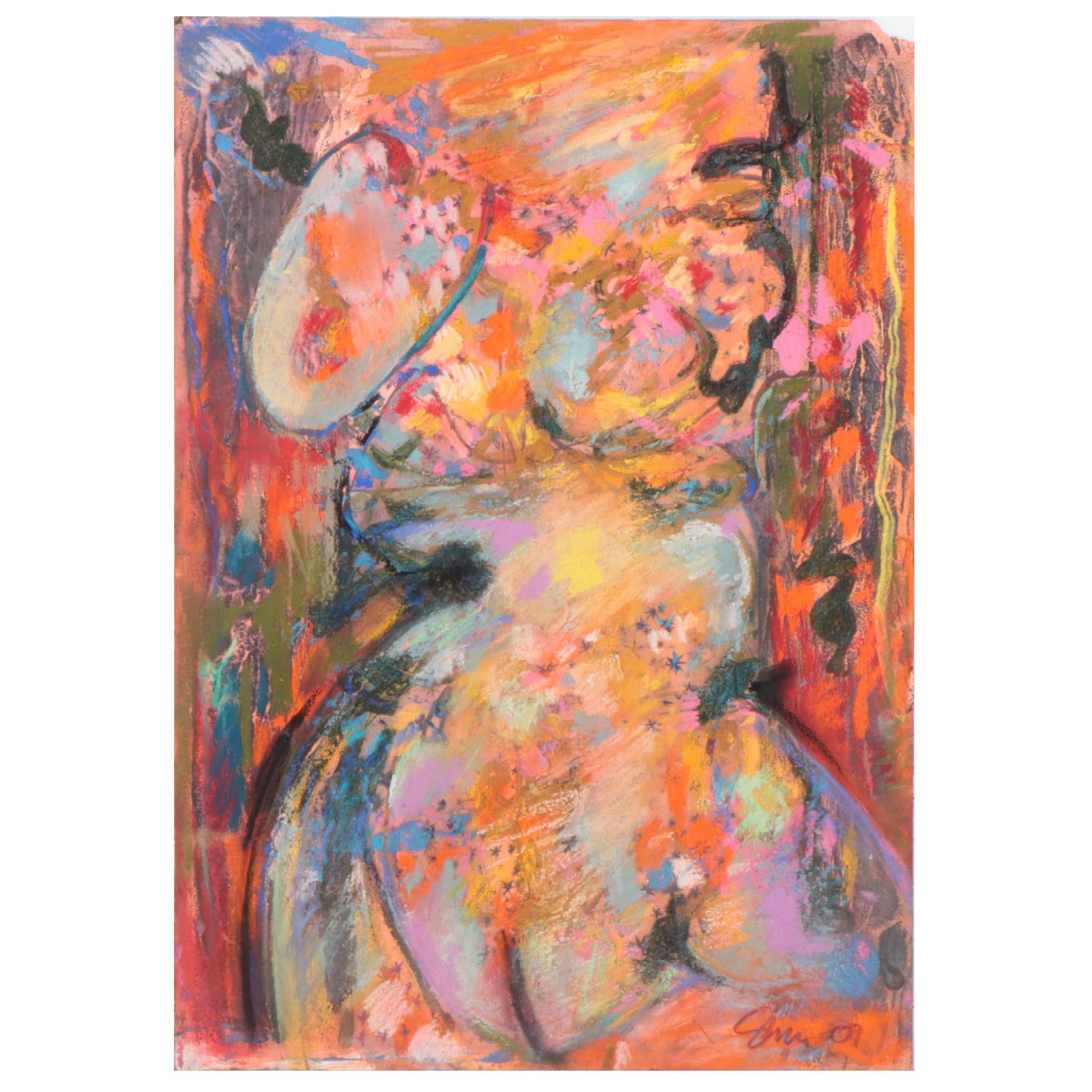 Sarah Roush Mixed Media Painting, 2009