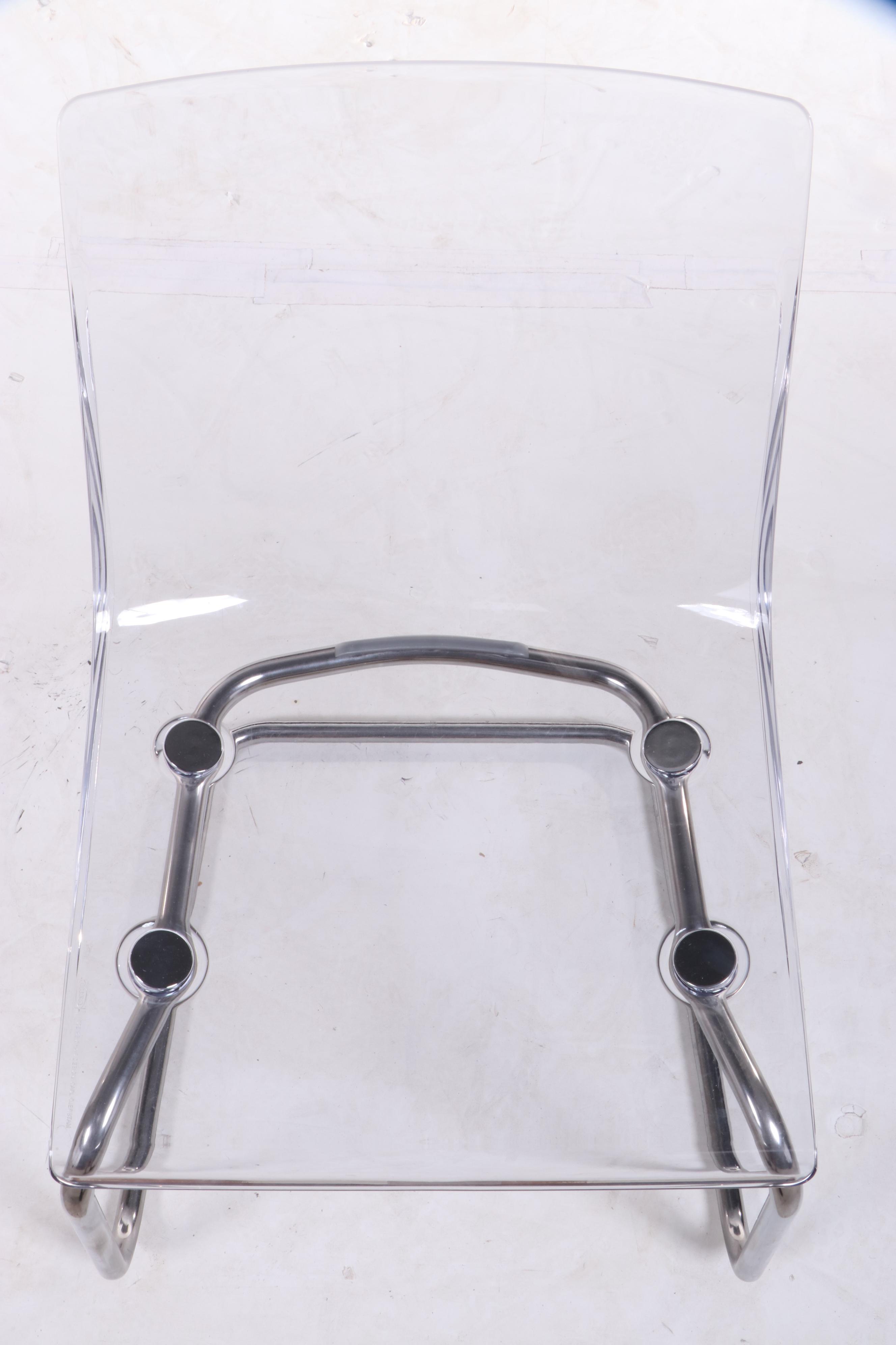 Four Carl Öjerstam for IKEA "Tobias" Steel and Molded Plastic Side Chairs