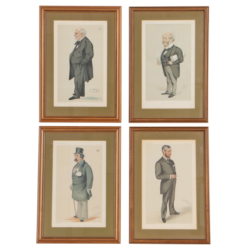 "Vanity Fair" Lithographs of Gentlemen, Circa 1880