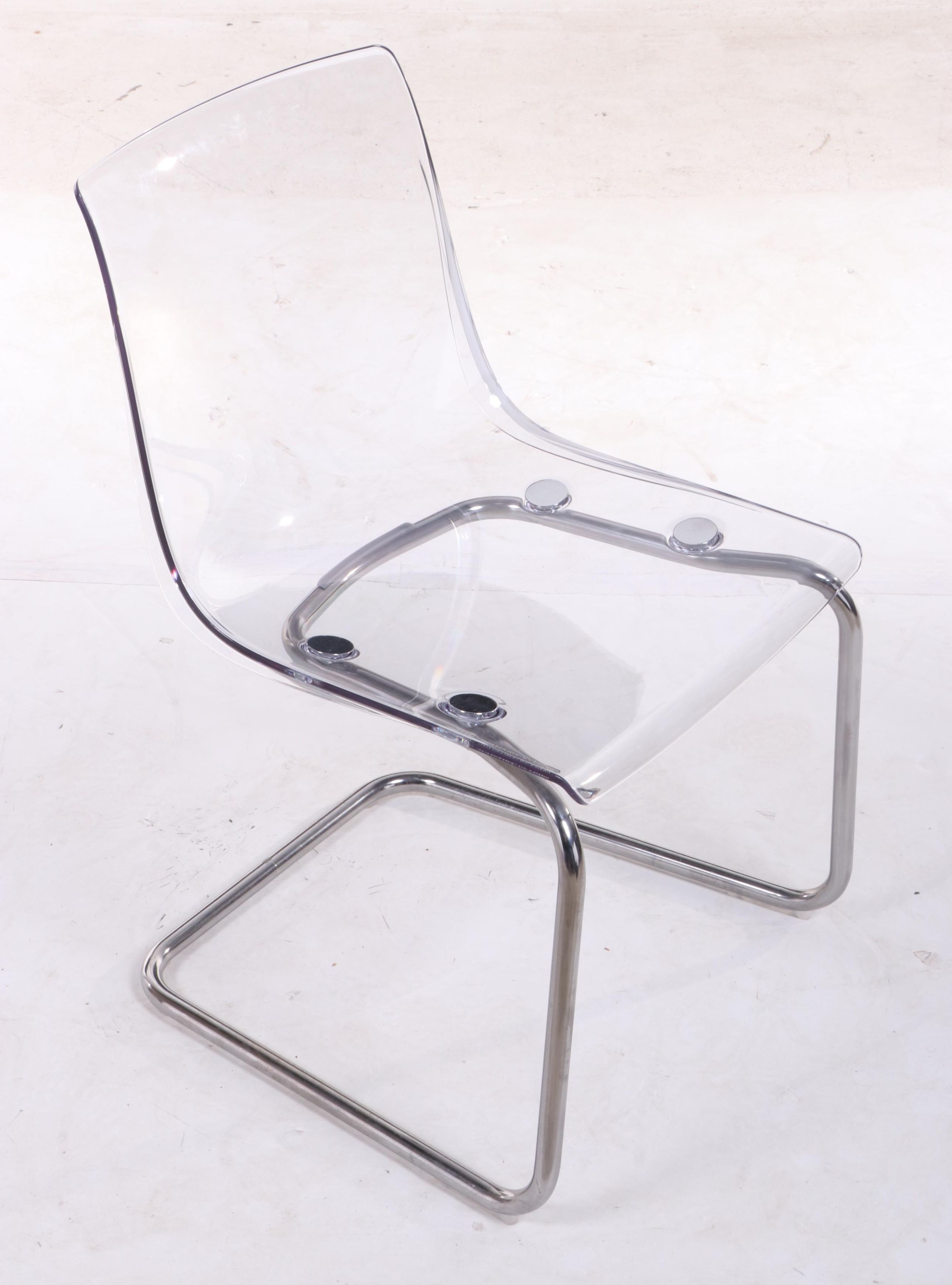 Four Carl Öjerstam for IKEA "Tobias" Steel and Molded Plastic Side Chairs