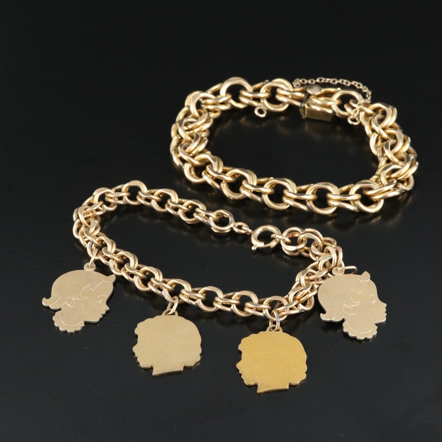 1950s Bracelets Including Krementz Figural Charms