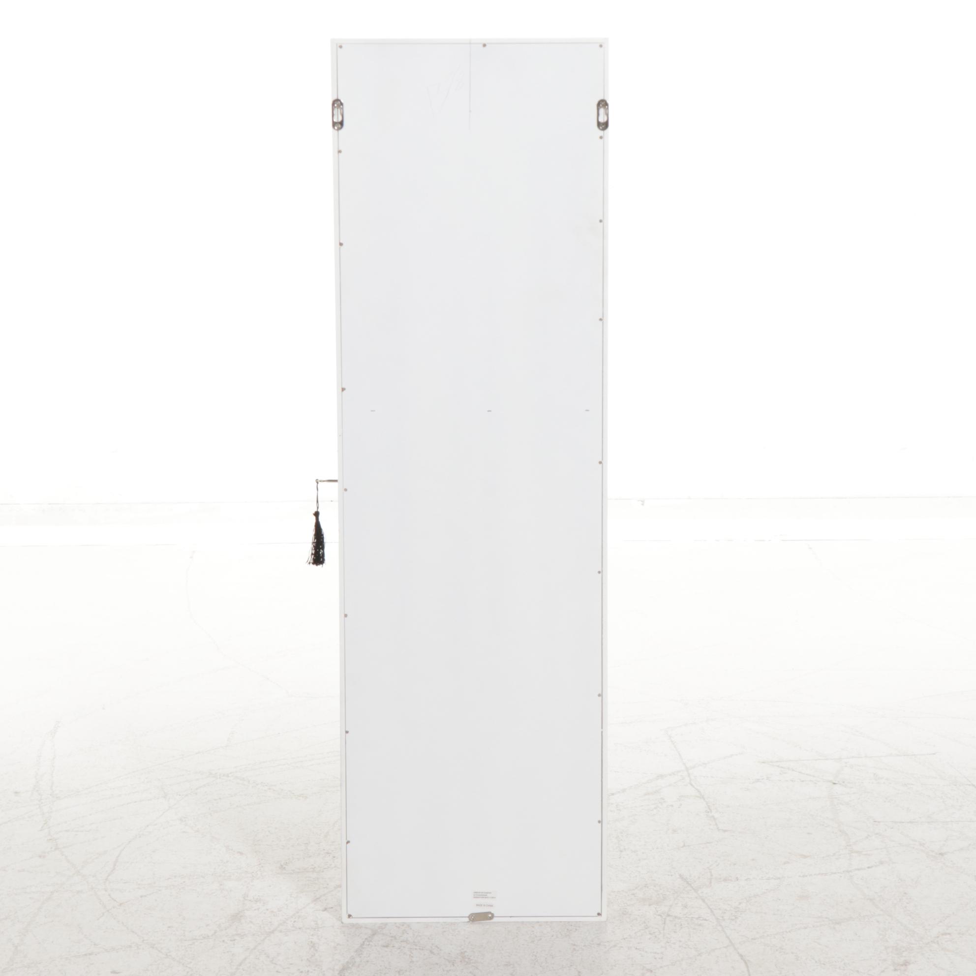 Hayneedle Belham Living Illuminated Wall Mount Jewelry Armoire with Lock and Key