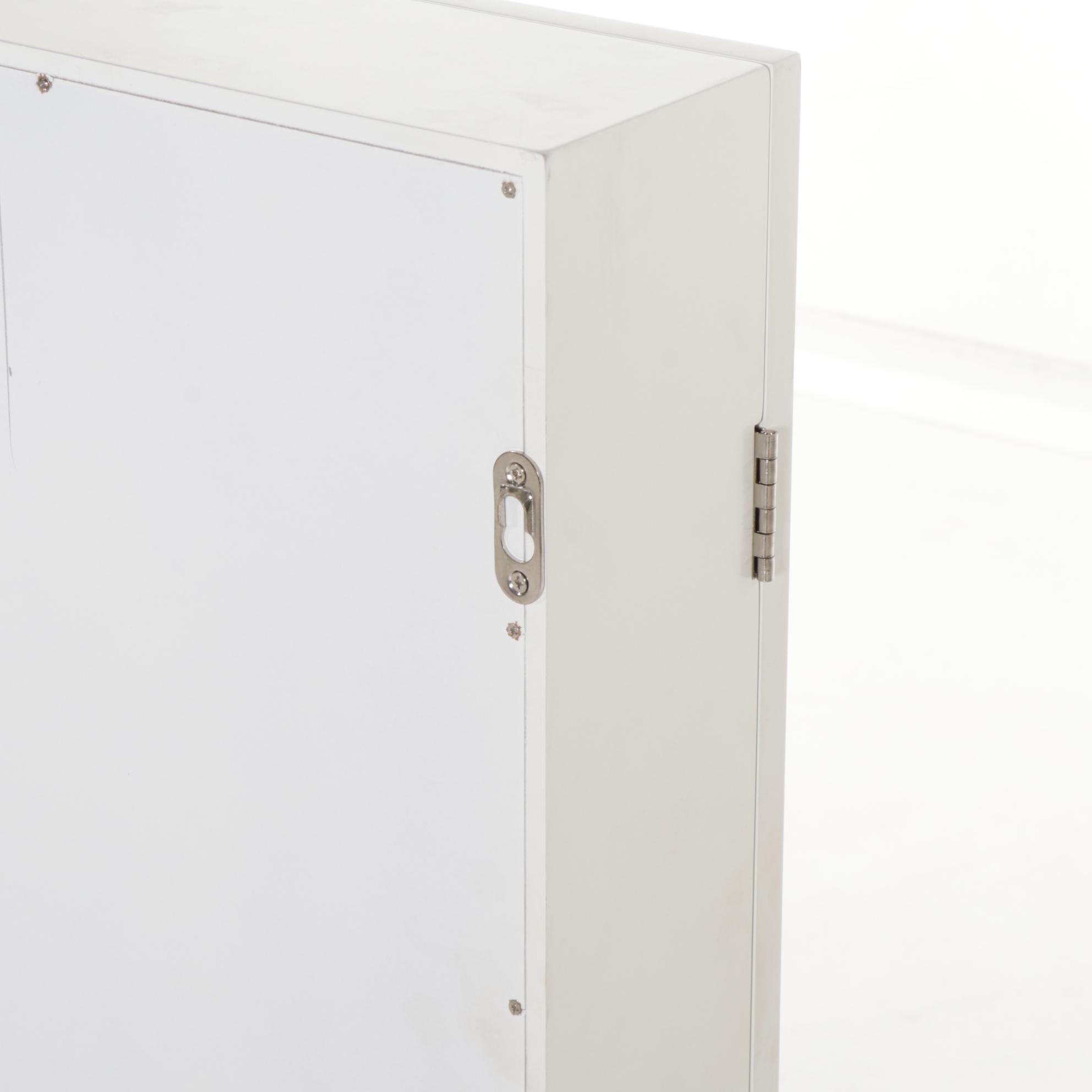 Hayneedle Belham Living Illuminated Wall Mount Jewelry Armoire with Lock and Key