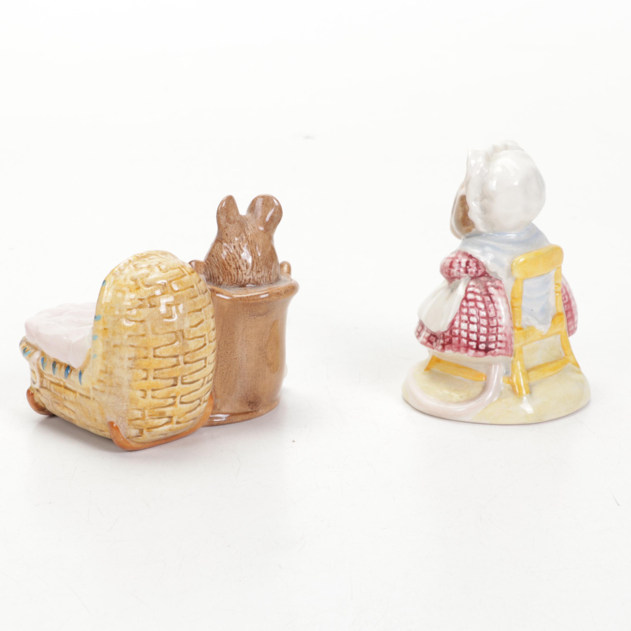 Beswick England and Royal Doulton Porcelain Beatrix Potter Character Figurines