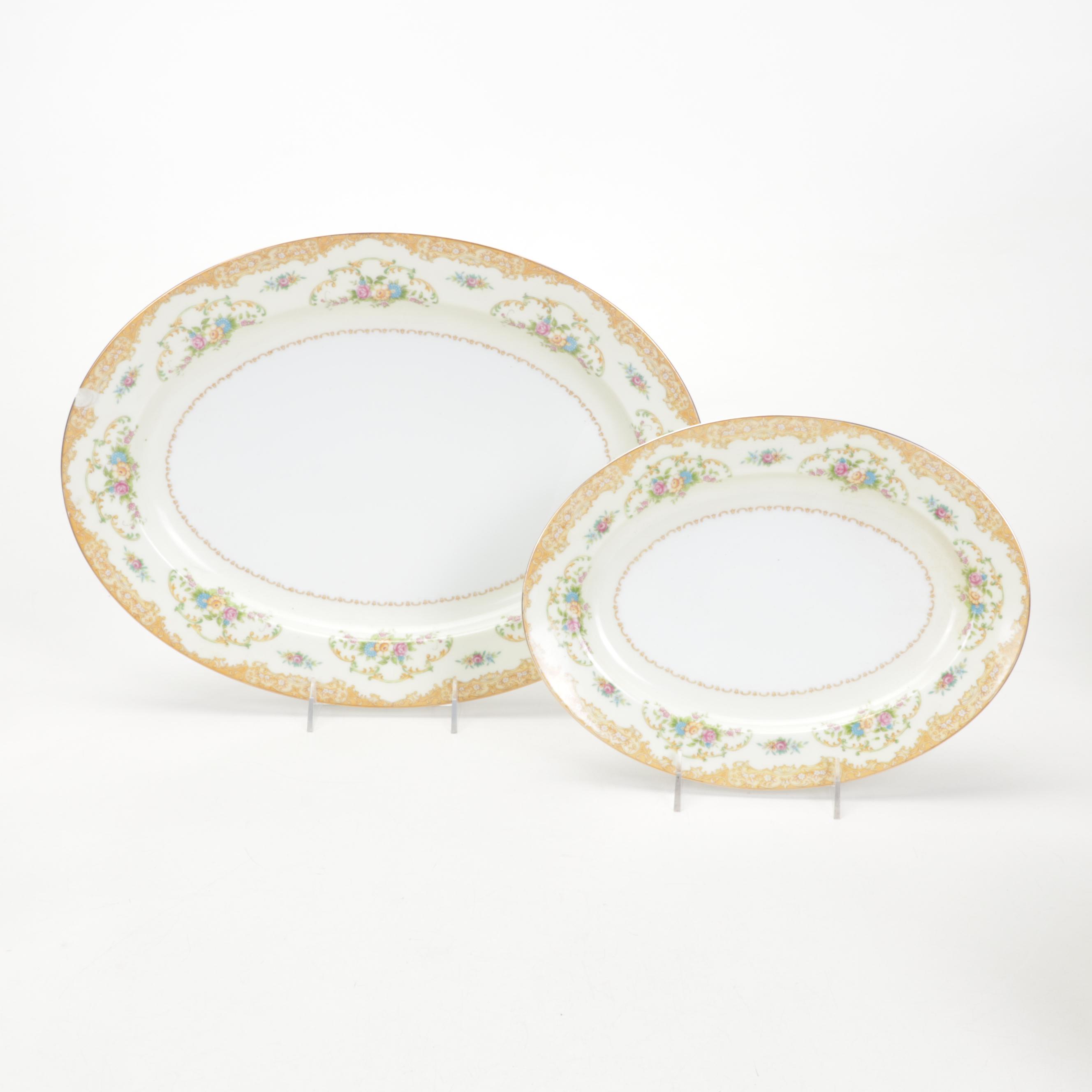 Noritake "Mimi" Porcelain Dinnerware and Serveware, Early to Mid 20th Century