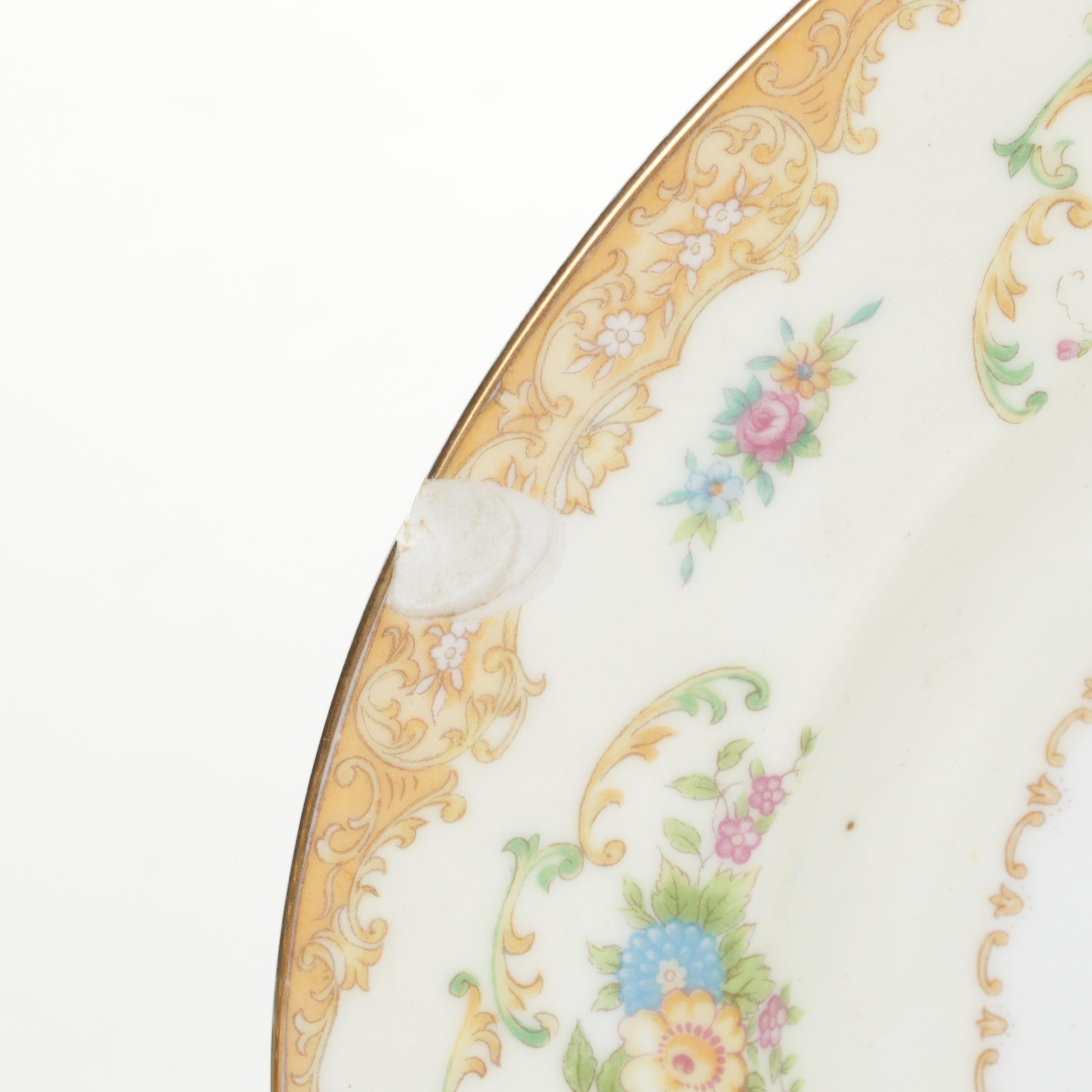 Noritake "Mimi" Porcelain Dinnerware and Serveware, Early to Mid 20th Century