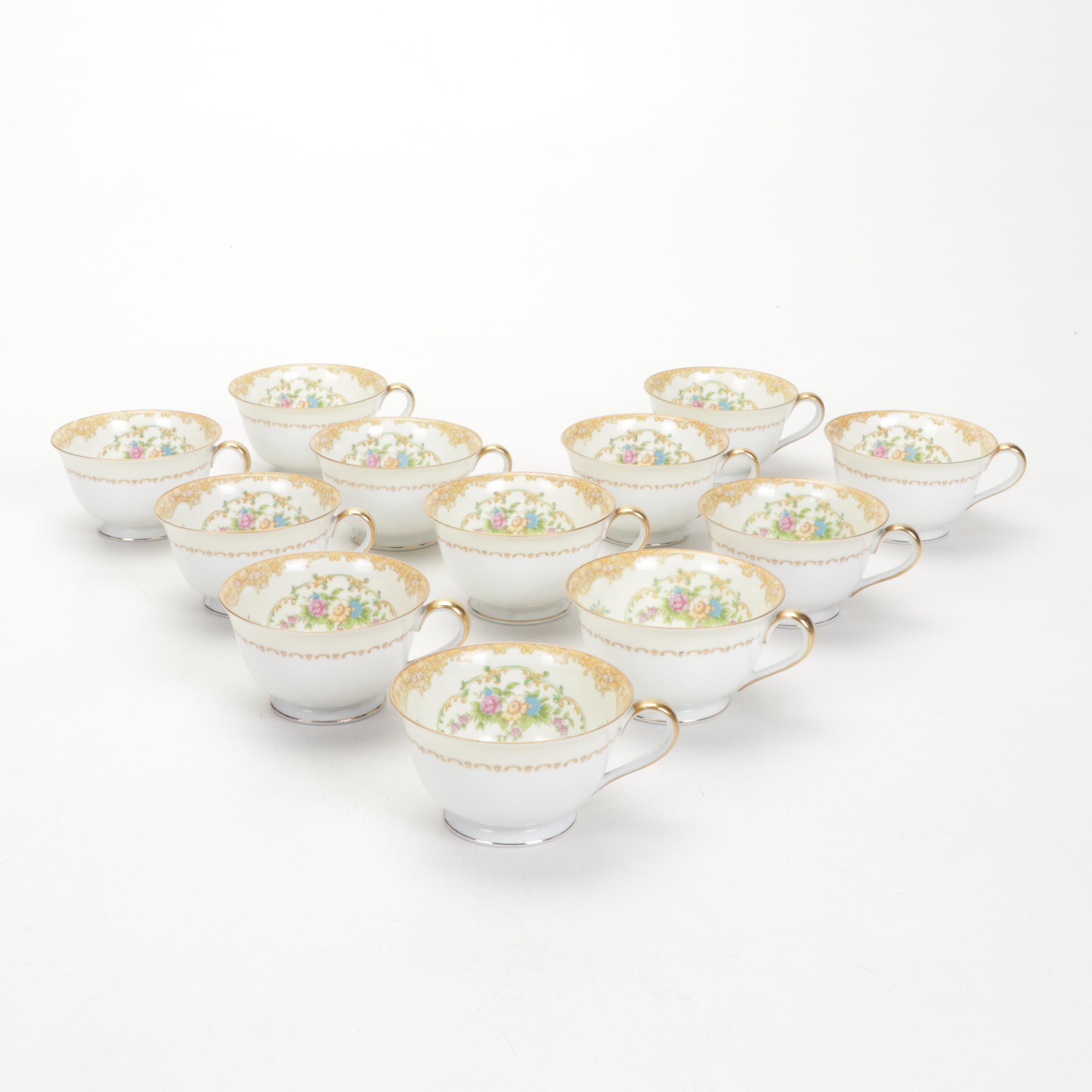 Noritake "Mimi" Porcelain Dinnerware and Serveware, Early to Mid 20th Century
