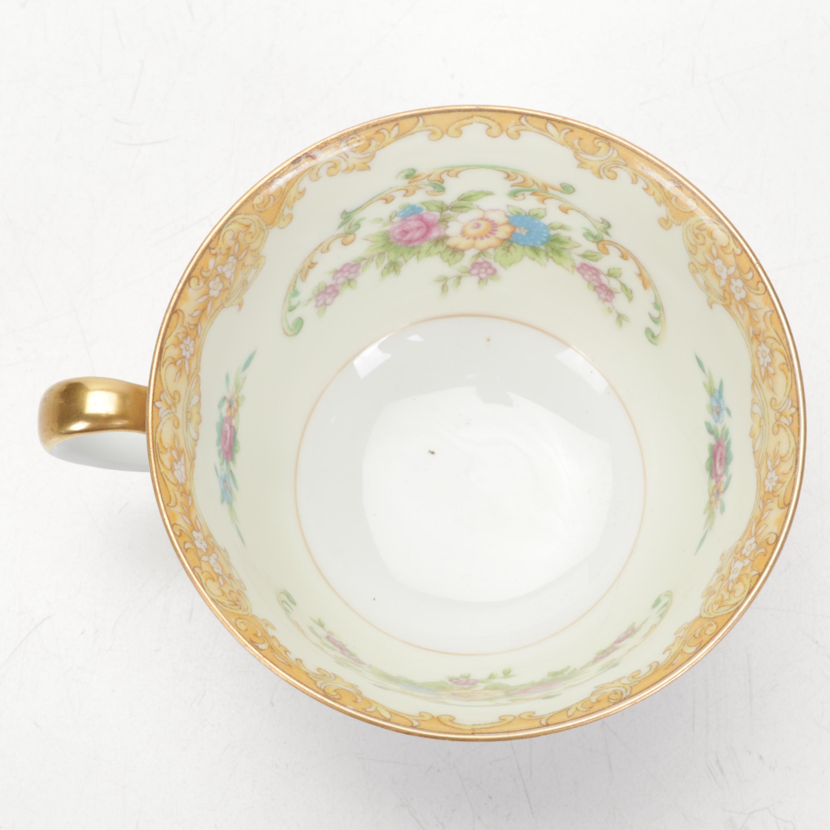 Noritake "Mimi" Porcelain Dinnerware and Serveware, Early to Mid 20th Century