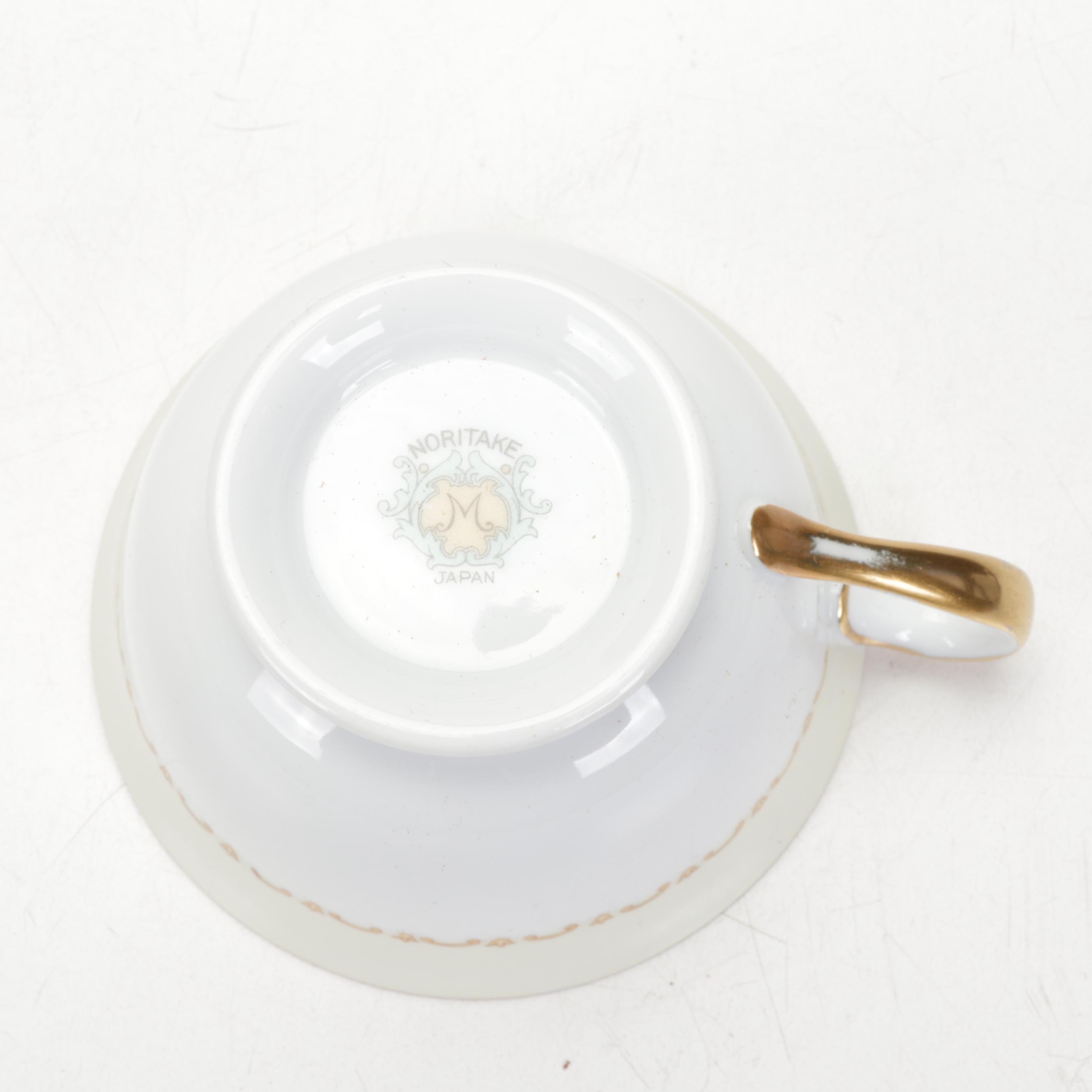 Noritake "Mimi" Porcelain Dinnerware and Serveware, Early to Mid 20th Century