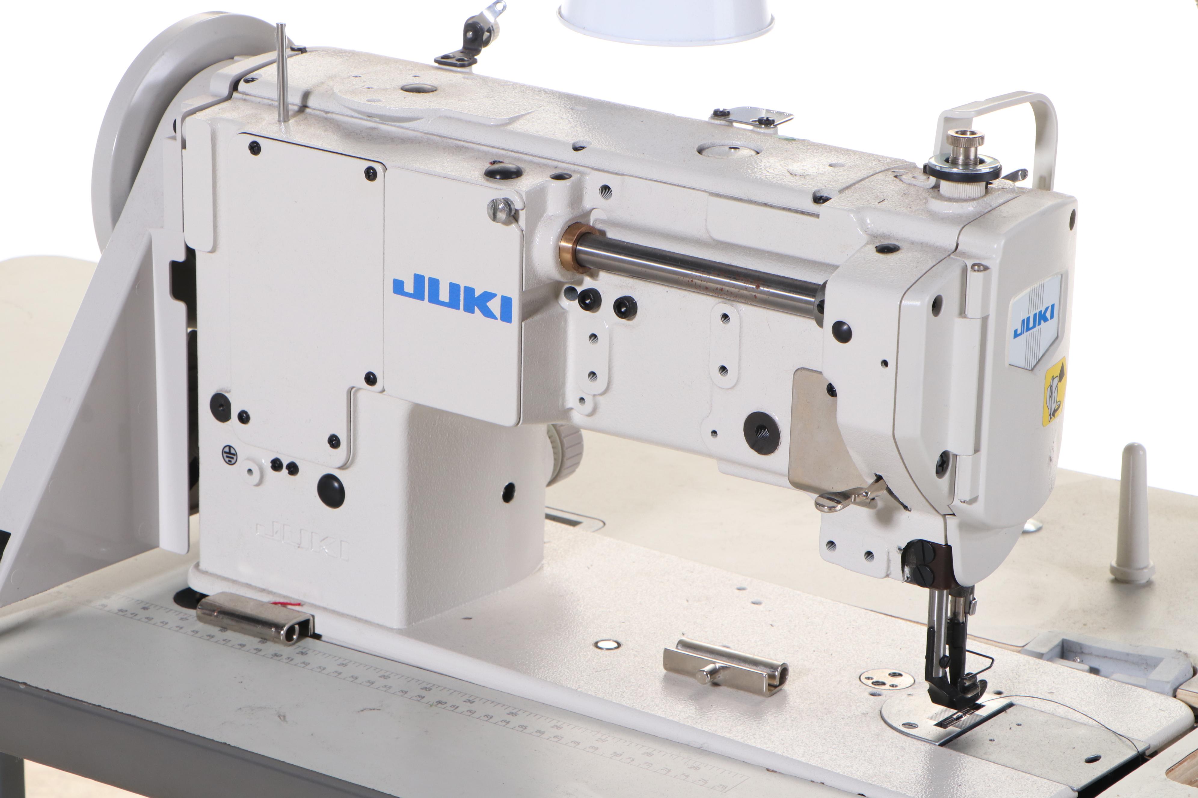 Juki DNU-1541S Commercial Sewing Machine with Workbench and Accessories