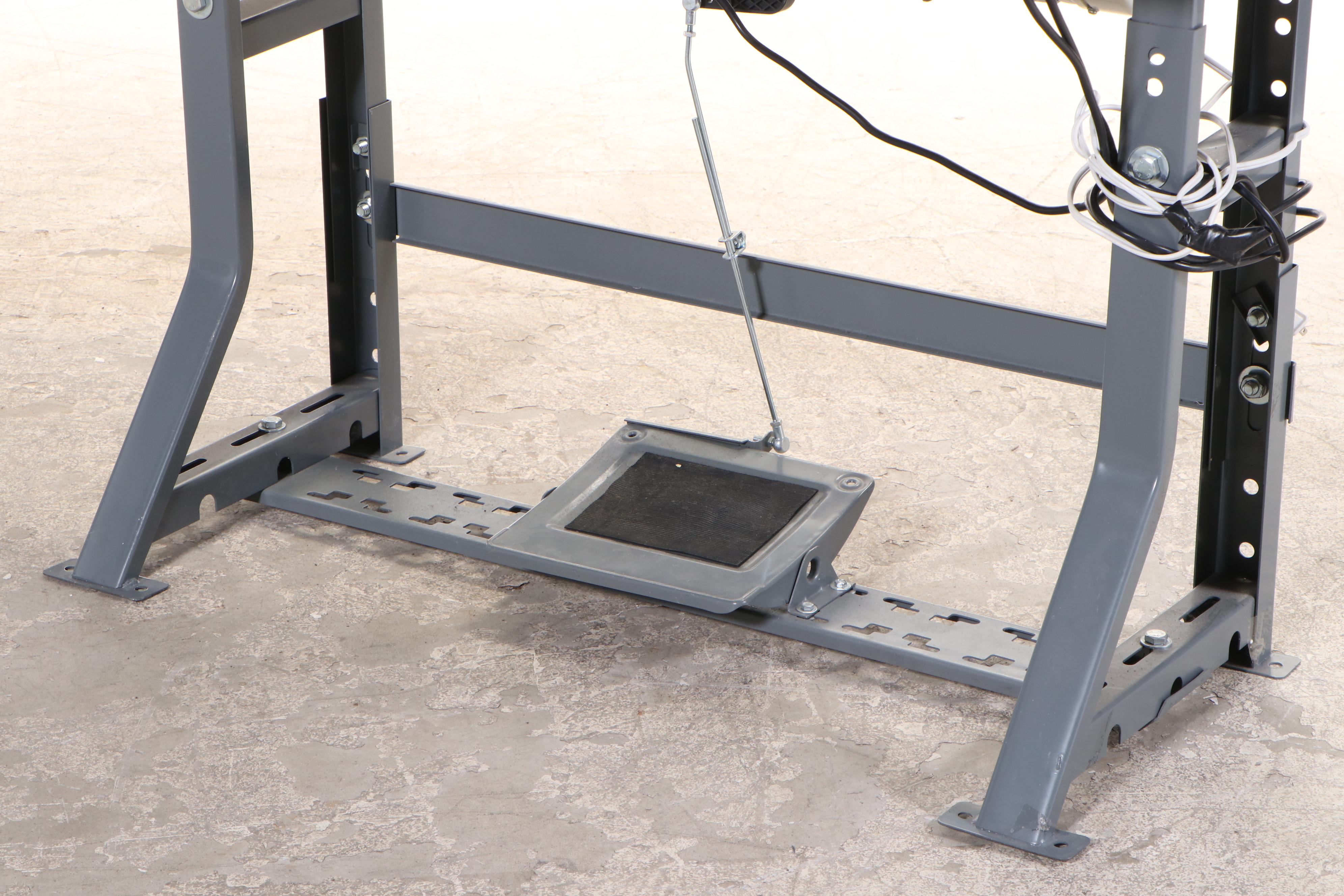 Juki DNU-1541S Commercial Sewing Machine with Workbench and Accessories