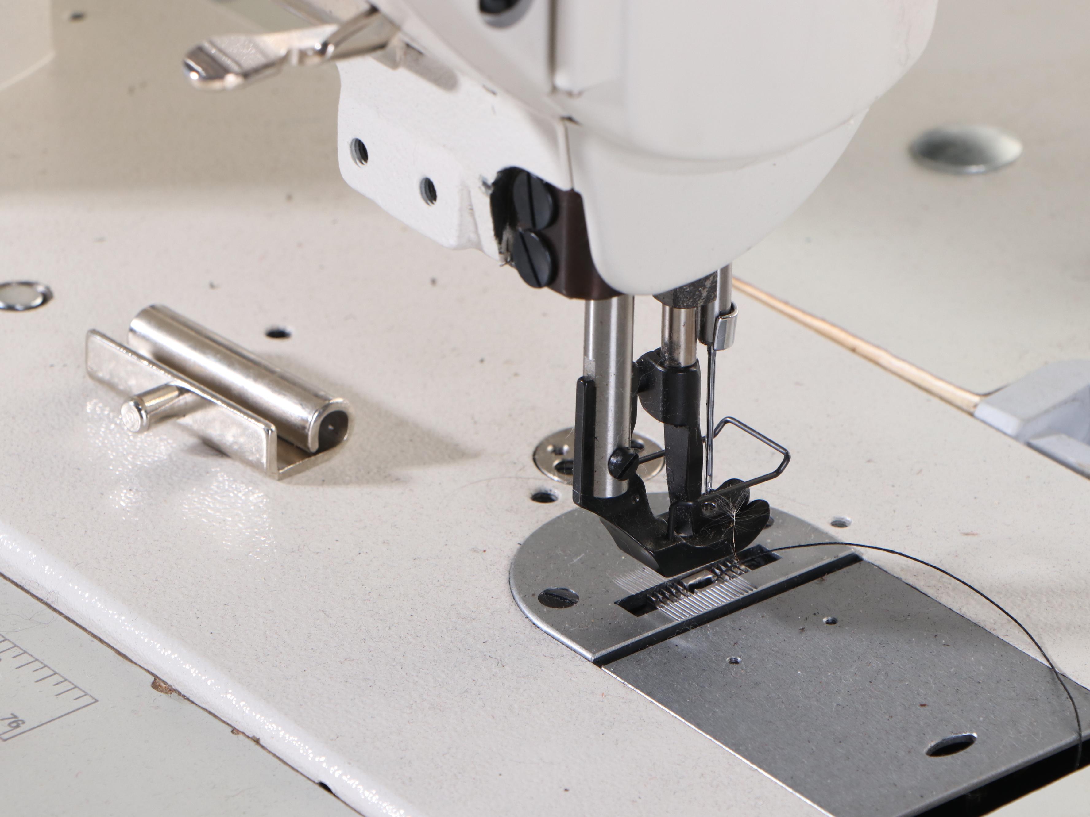 Juki DNU-1541S Commercial Sewing Machine with Workbench and Accessories