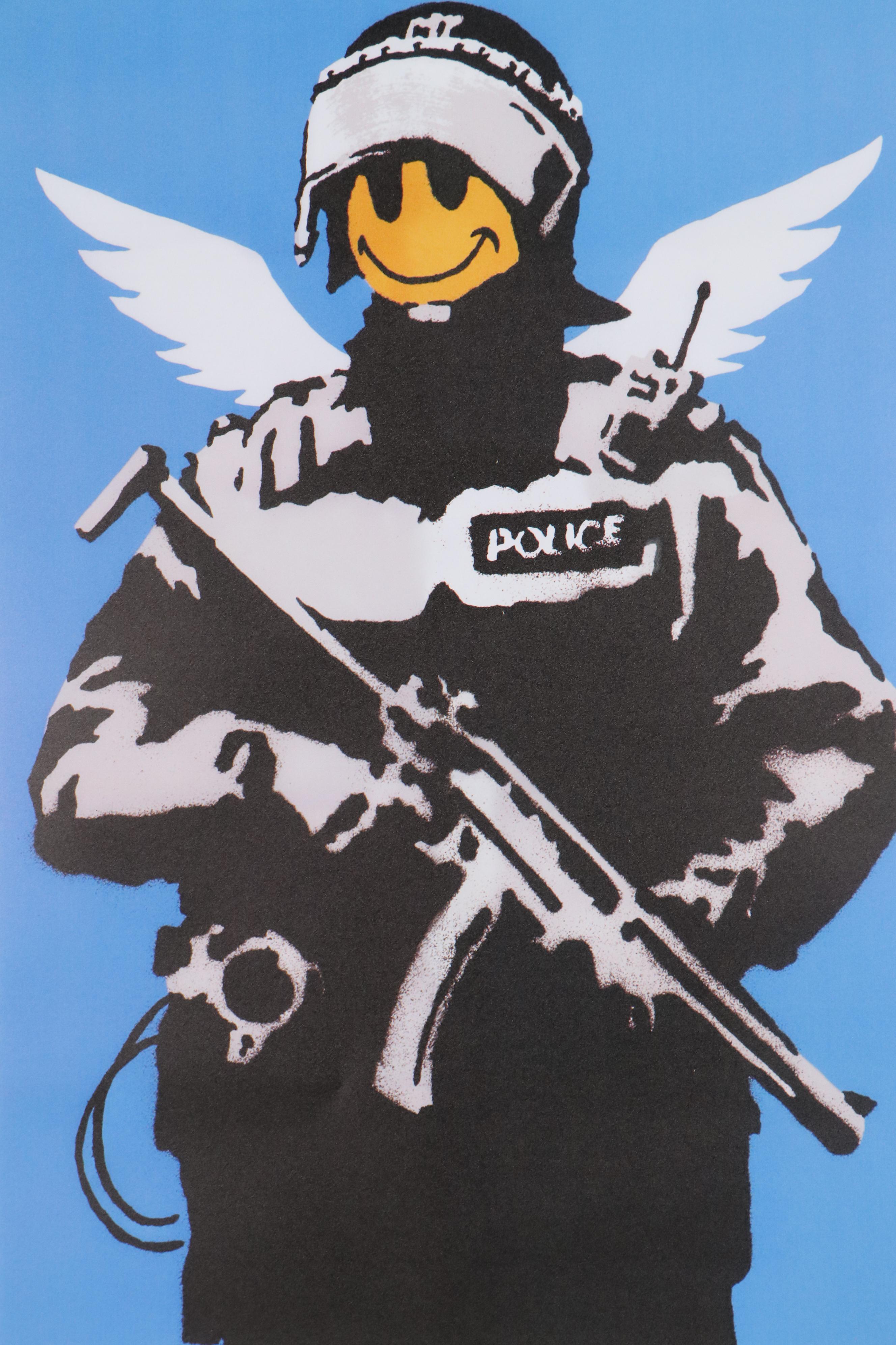 Giclée After Banksy "Smiley Police Trooper"