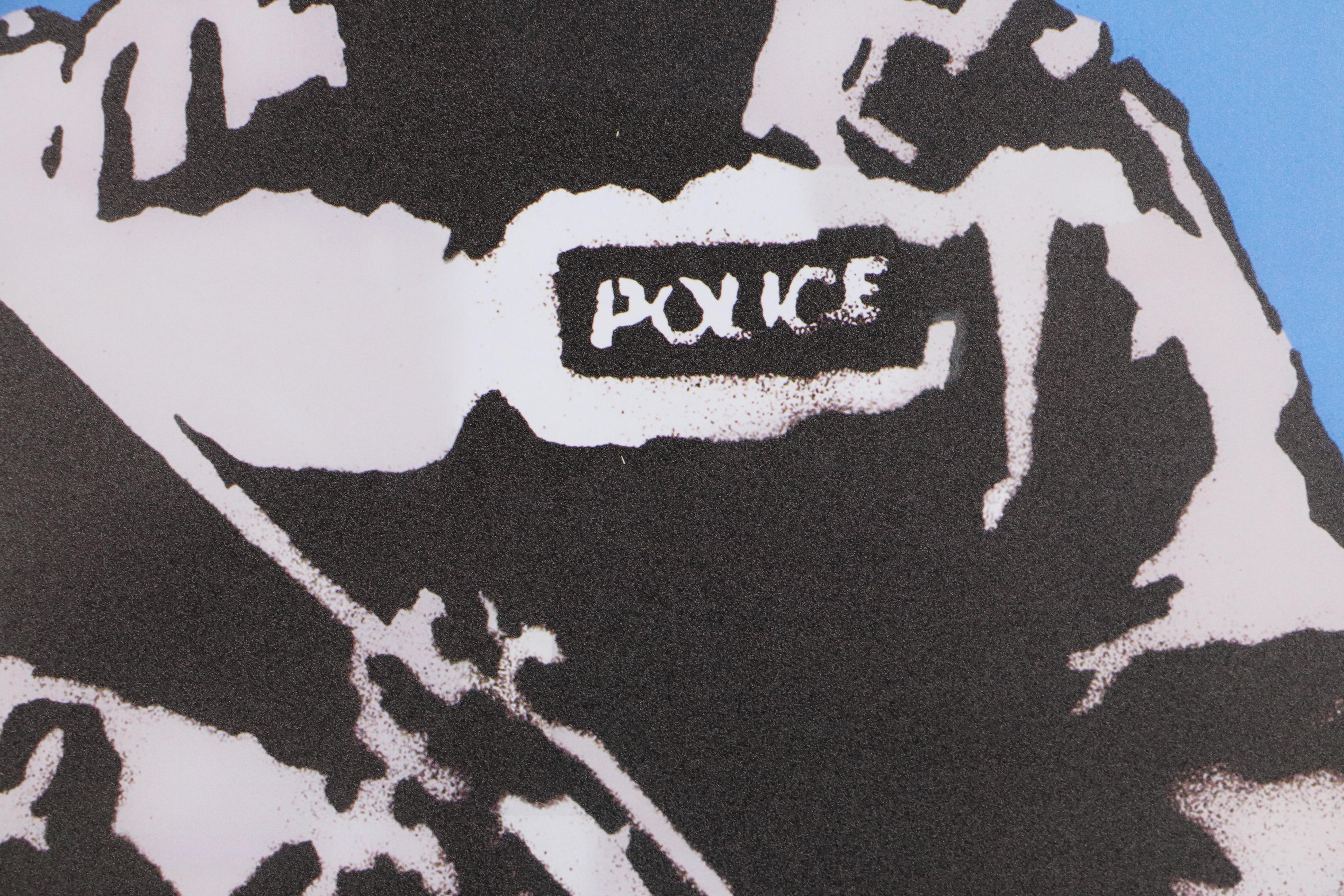 Giclée After Banksy "Smiley Police Trooper"