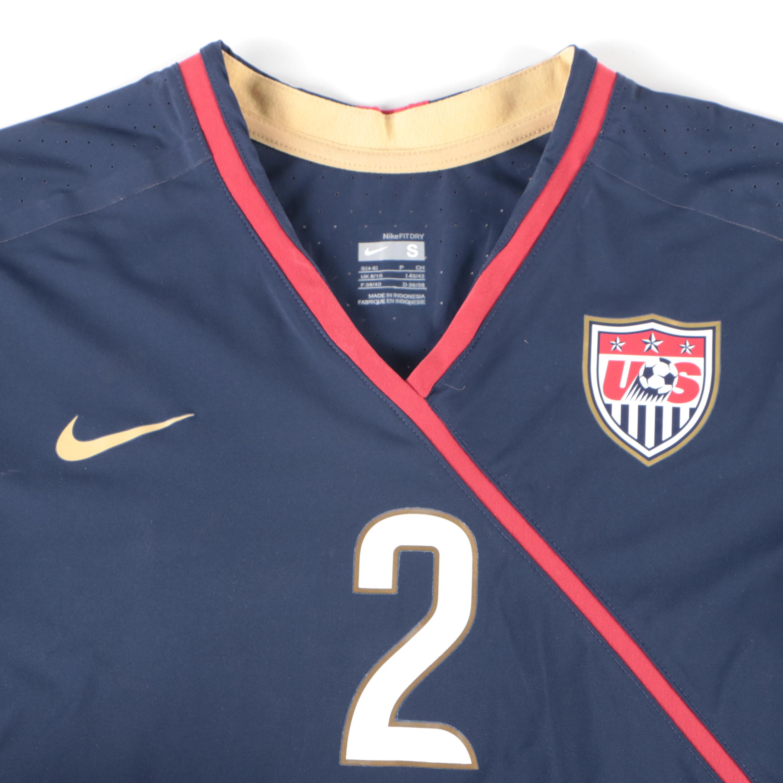 Heather Mitts U.S.A. Women's Soccer Signed Jersey and Cleats