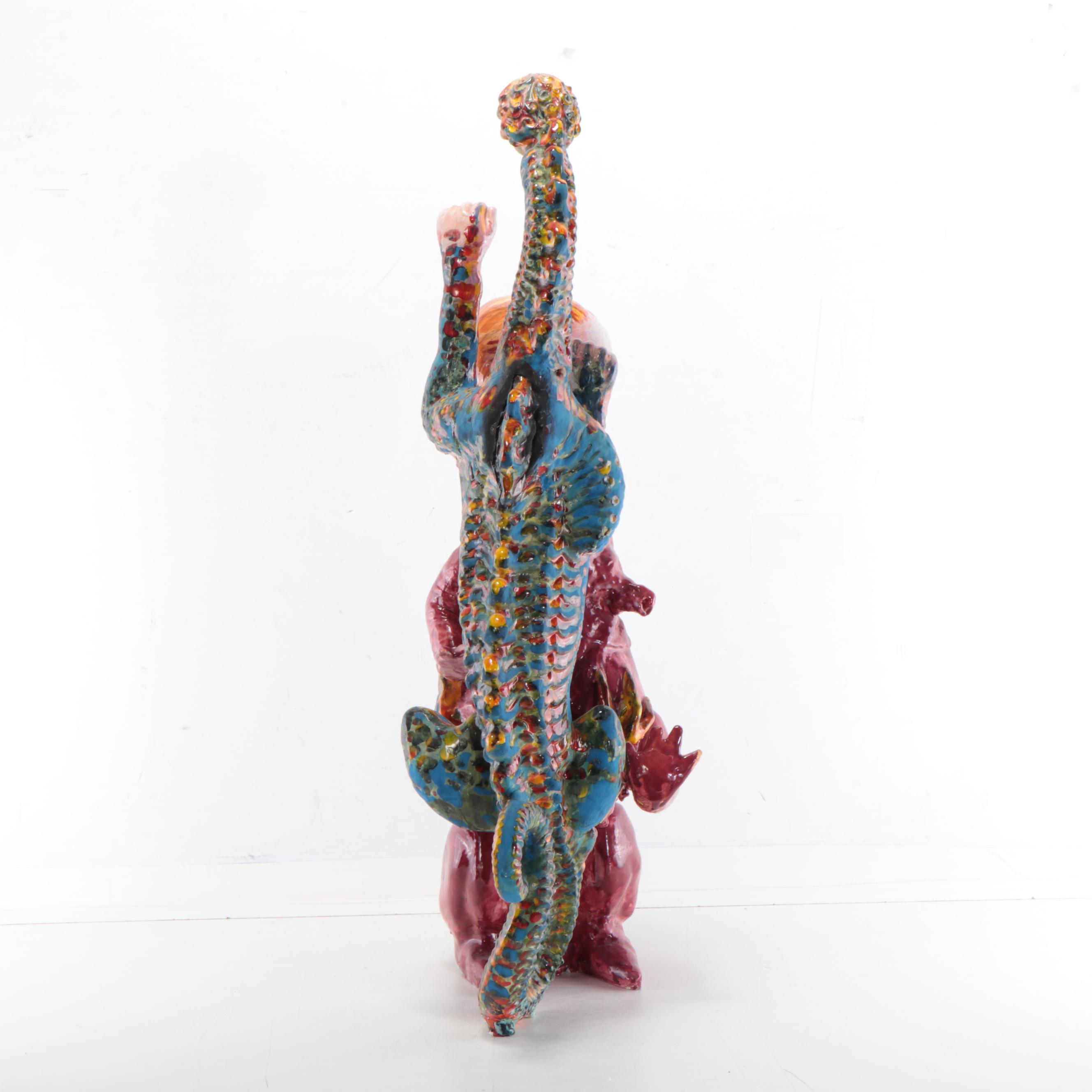 Sarah Roush Surreal Ceramic Sculpture of Hybrid Figures
