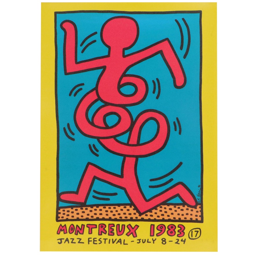Giclée Poster After Keith Haring "Montreux 1993 Festival de Jazz"