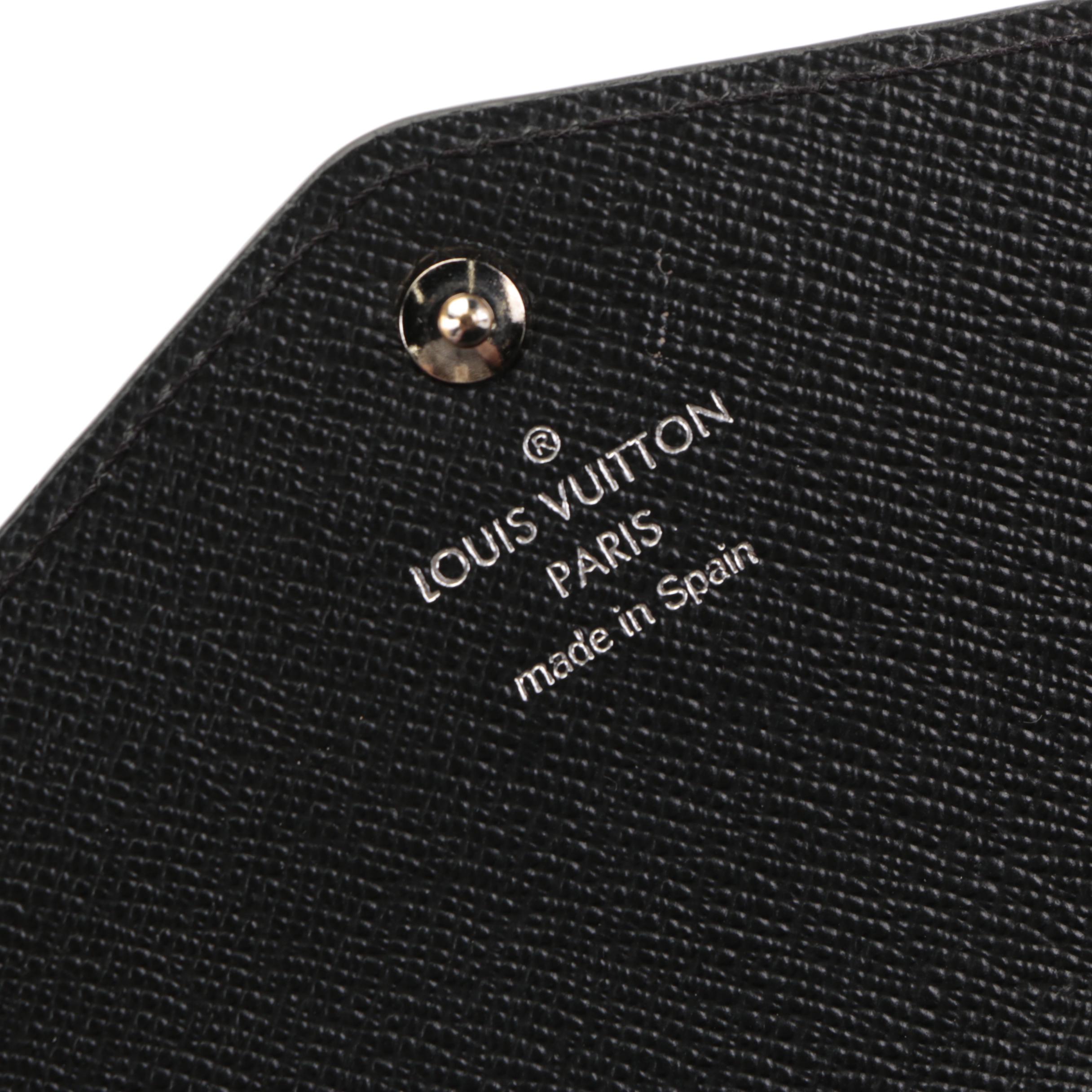 Louis Vuitton Sarah Wallet in Anthracite Nacre Epi Leather with Box