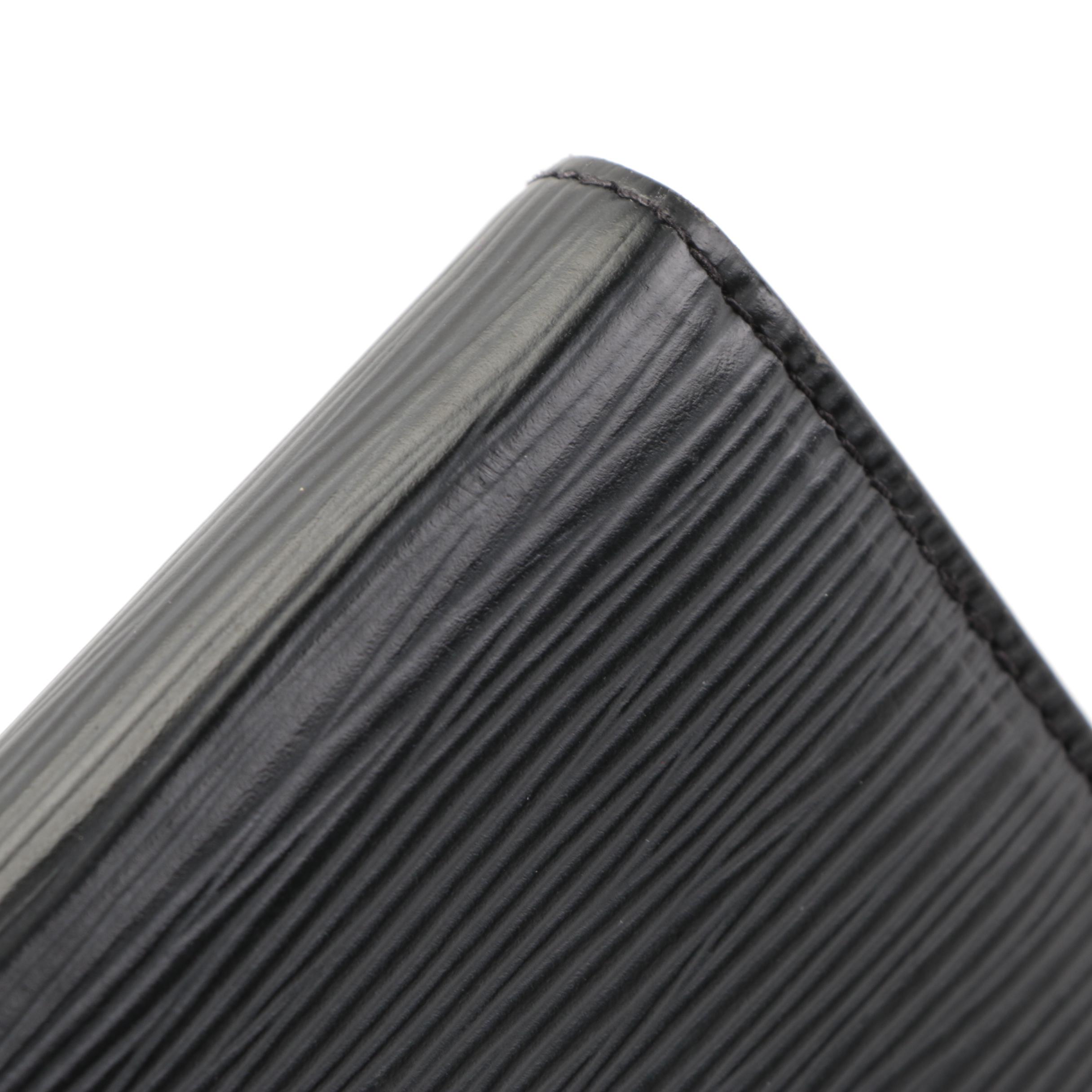 Louis Vuitton Sarah Wallet in Anthracite Nacre Epi Leather with Box