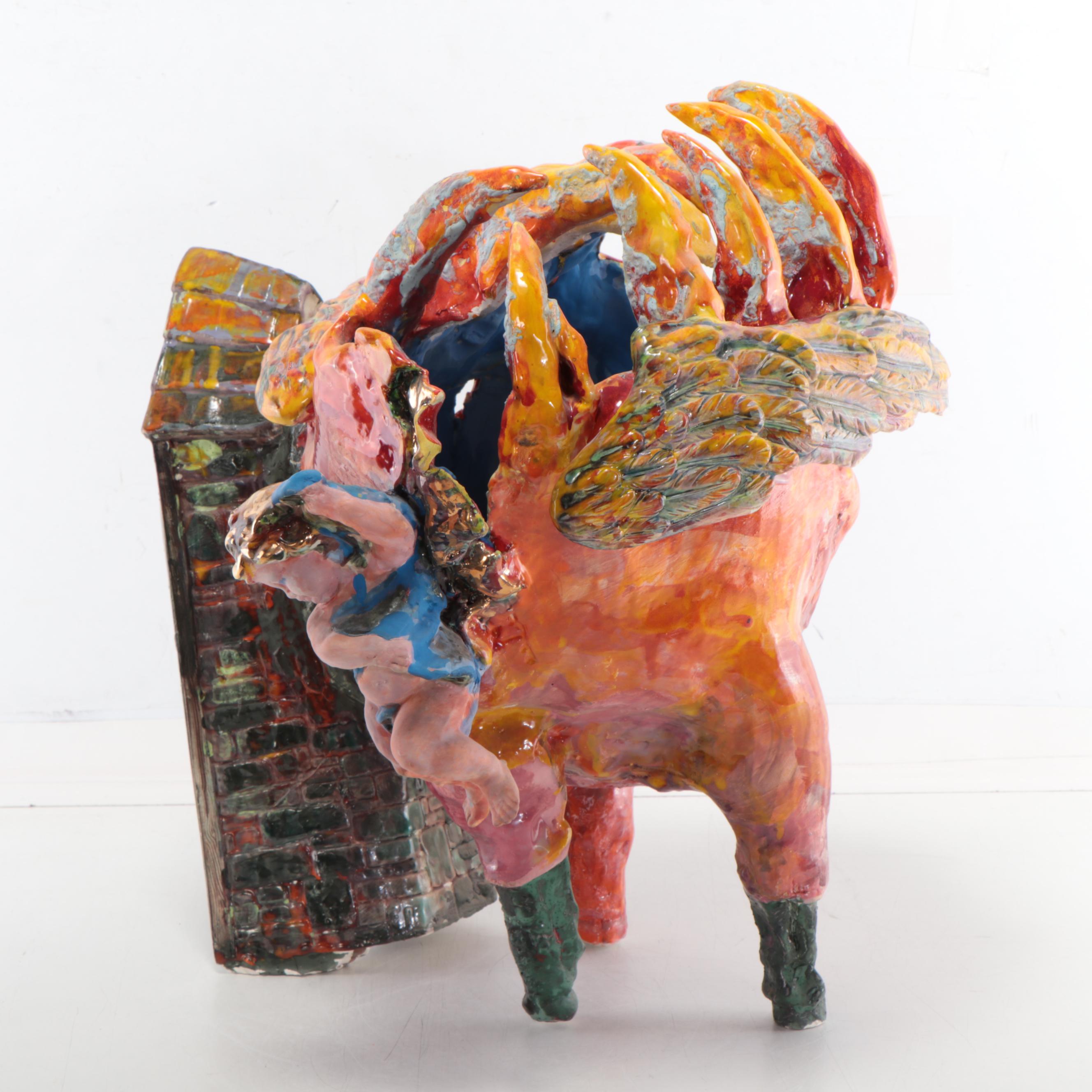 Sarah Roush Surreal Ceramic Sculpture