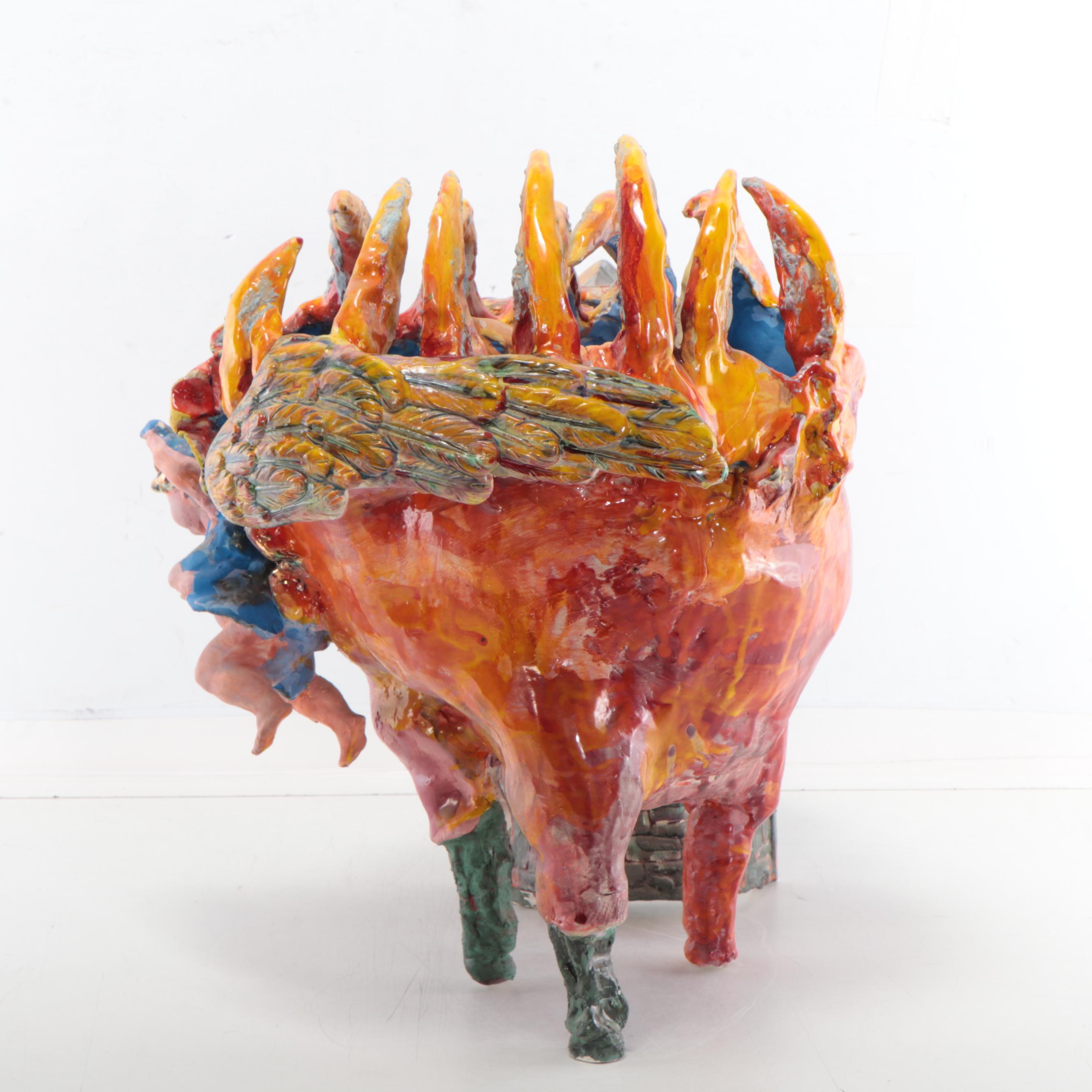 Sarah Roush Surreal Ceramic Sculpture