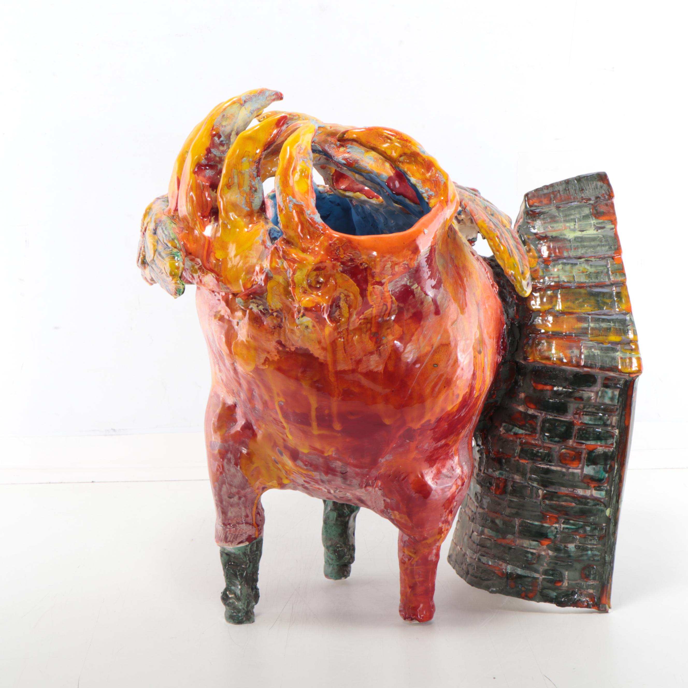 Sarah Roush Surreal Ceramic Sculpture