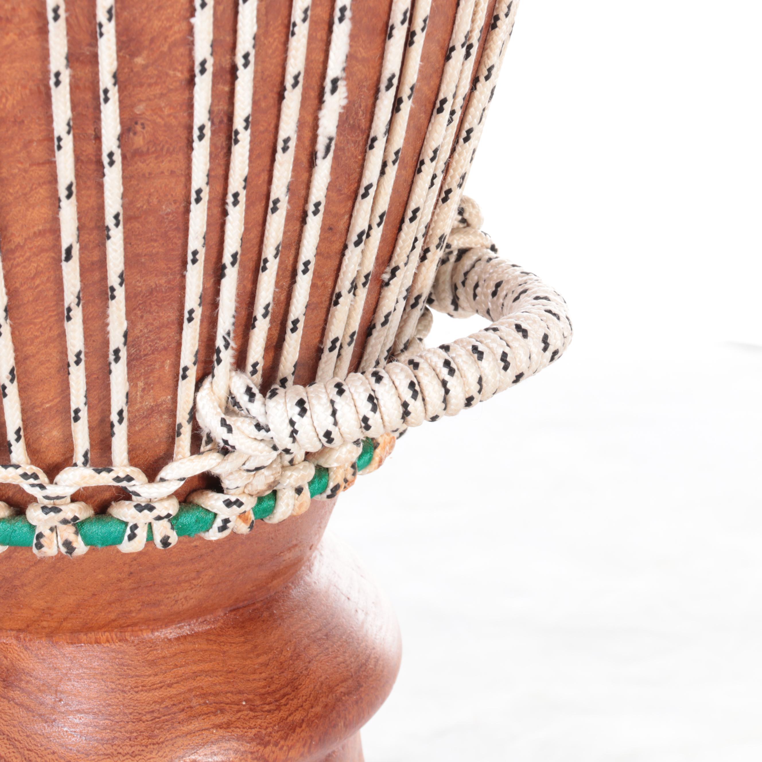 Hand-Crafted Djembe Drums in Three Sizes