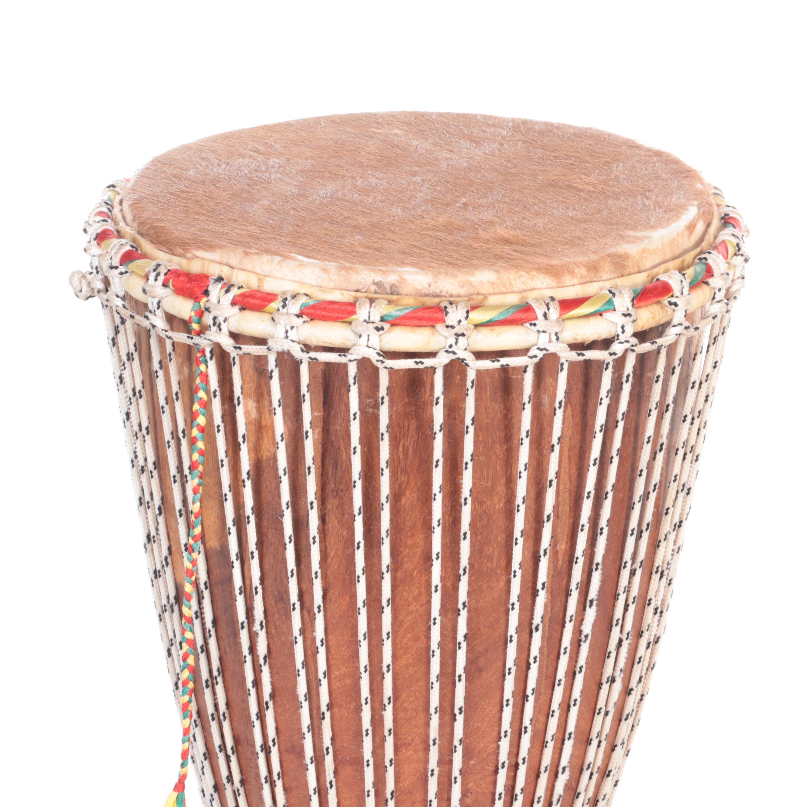 Hand-Crafted Djembe Drums in Three Sizes