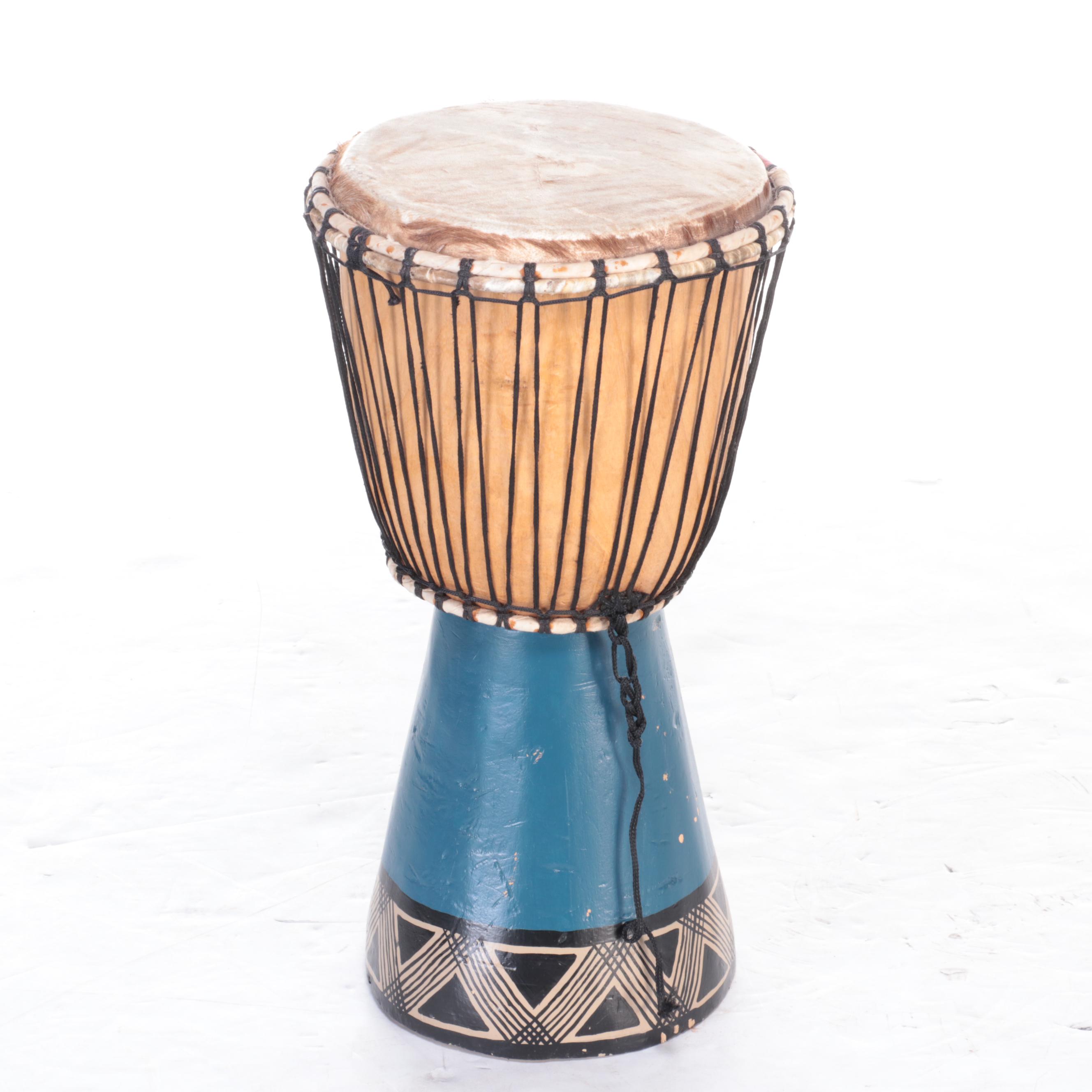 Hand-Crafted Djembe Drums in Three Sizes