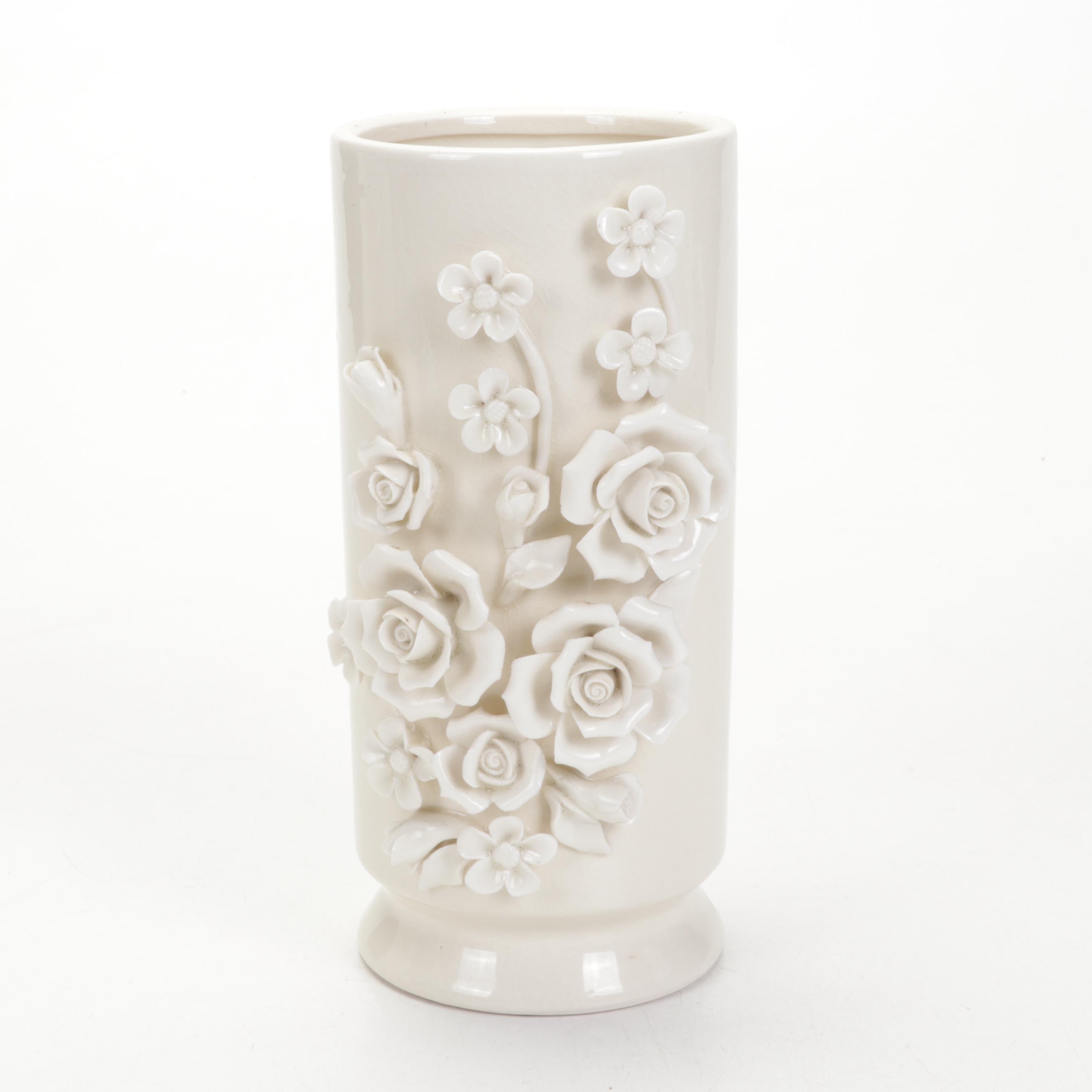 Antique Reflections by J. Godinger & Co. Porcelain Vases, Late 20th Century