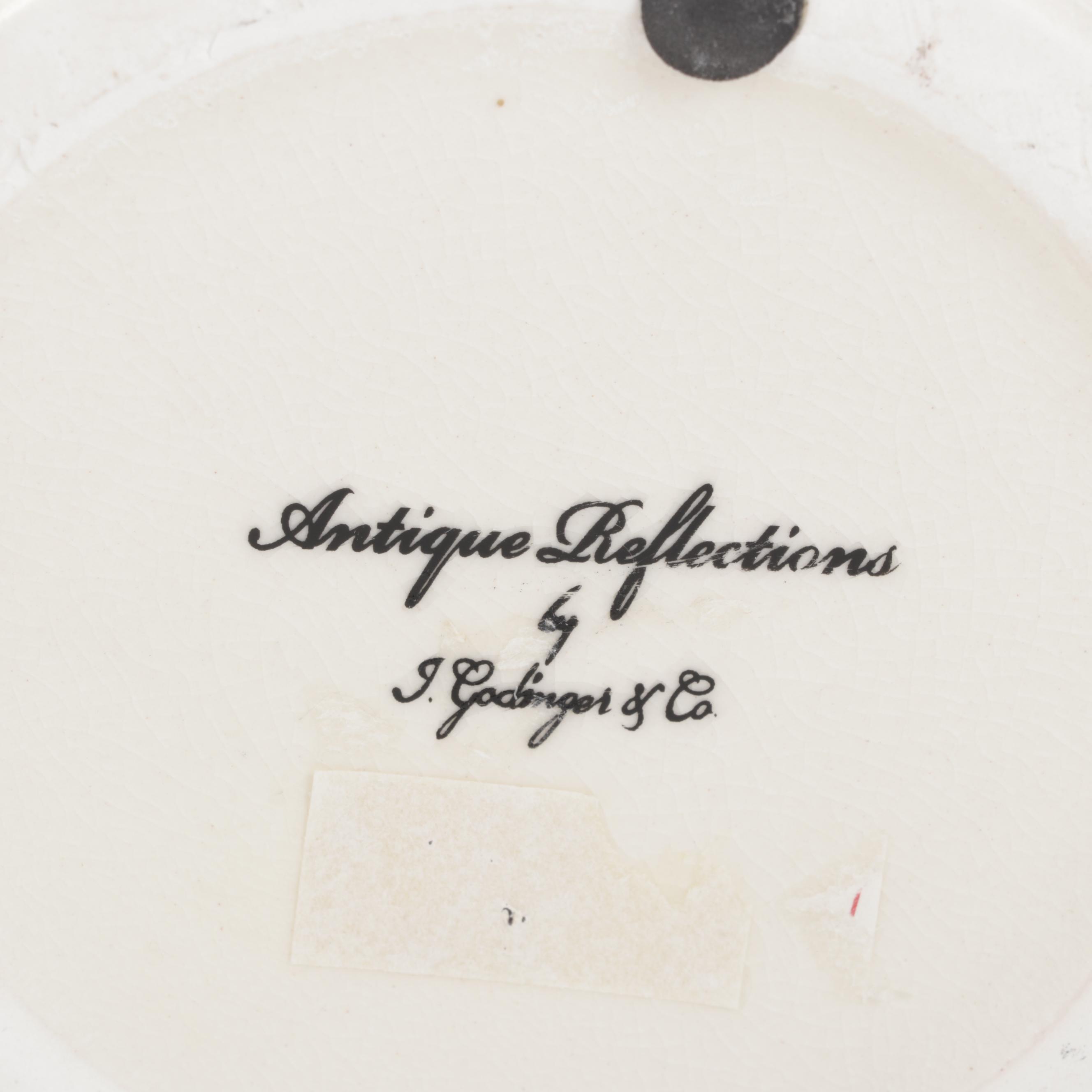 Antique Reflections by J. Godinger & Co. Porcelain Vases, Late 20th Century