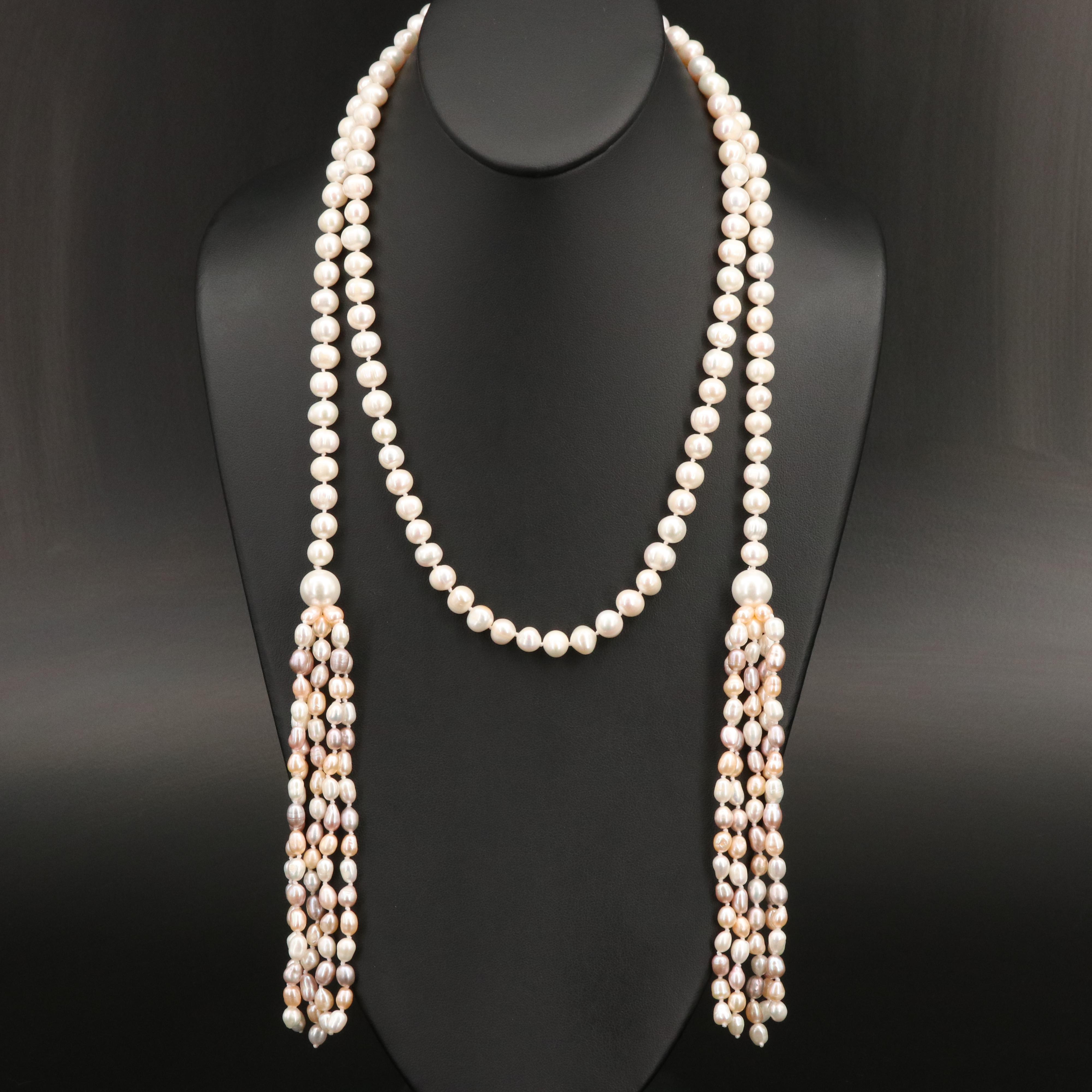 Pearl Lariat Necklace