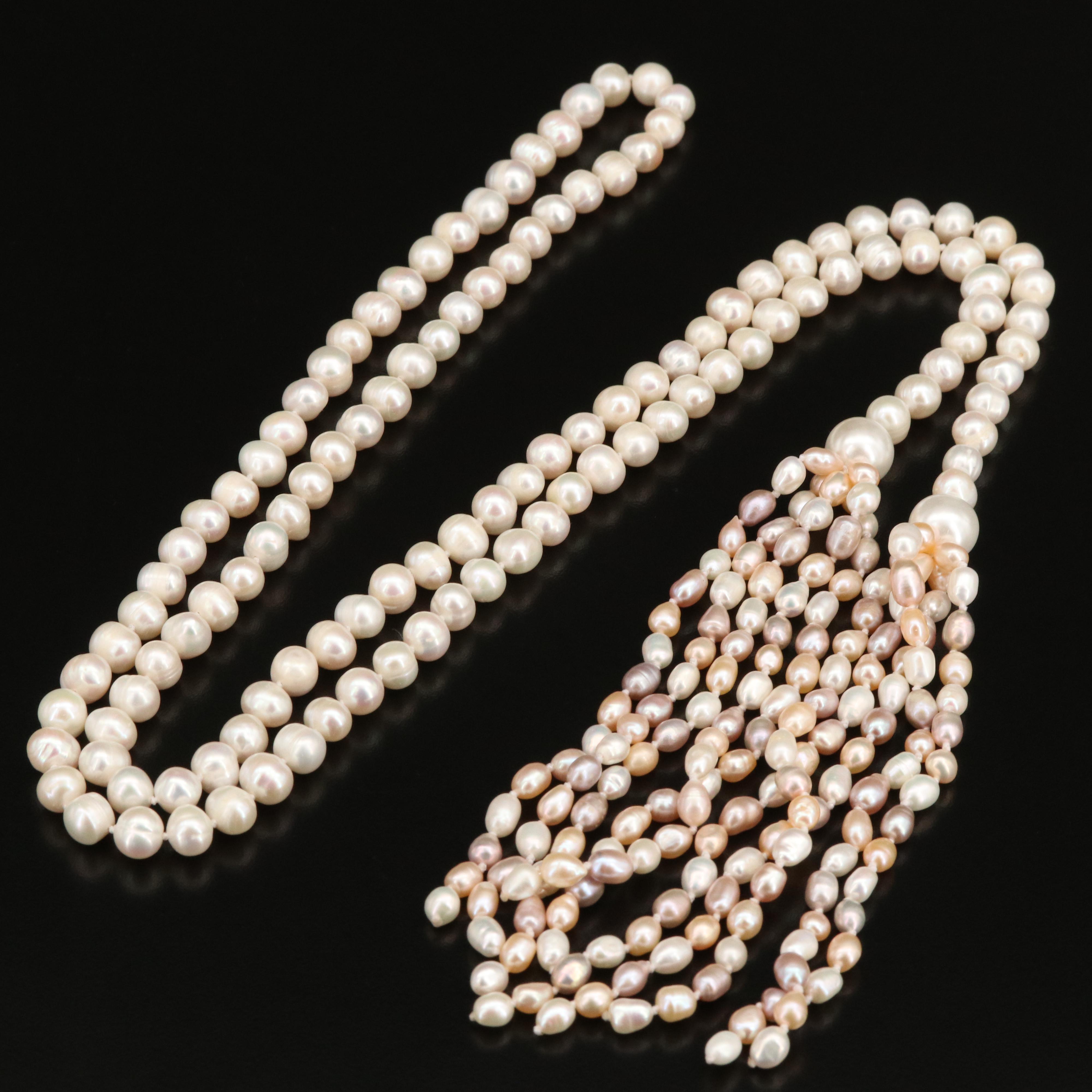 Pearl Lariat Necklace