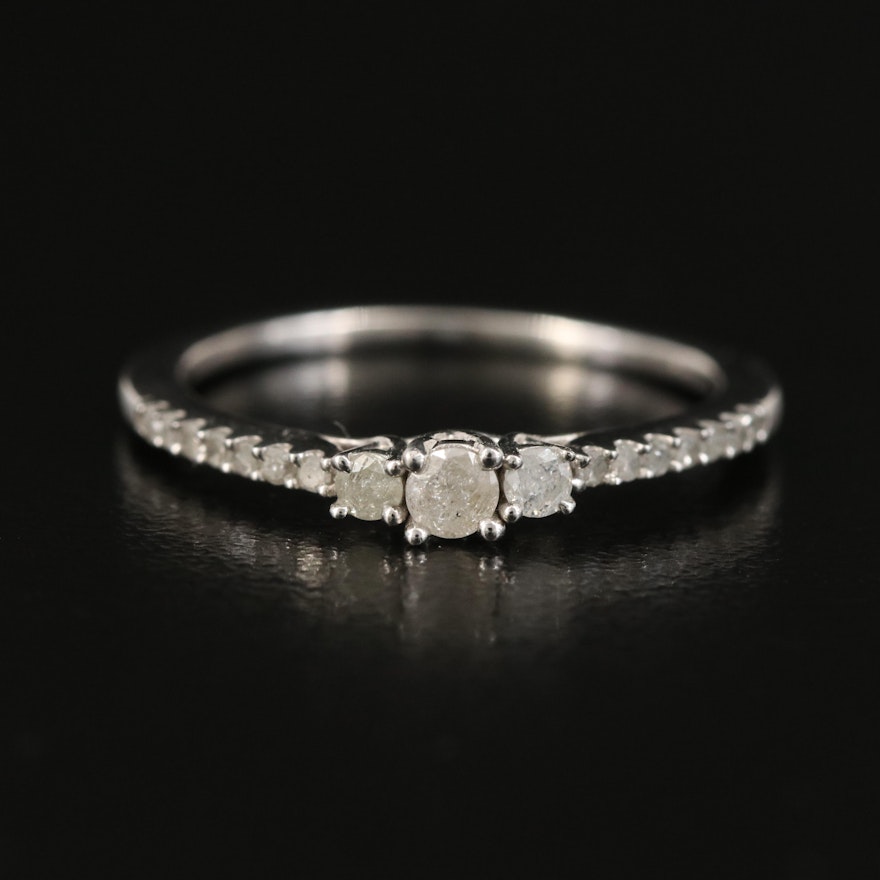 Sterling Diamond Ring