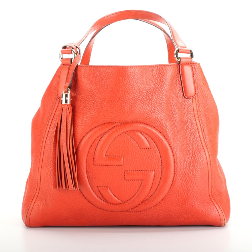 Gucci Soho Grained Leather Shoulder Bag