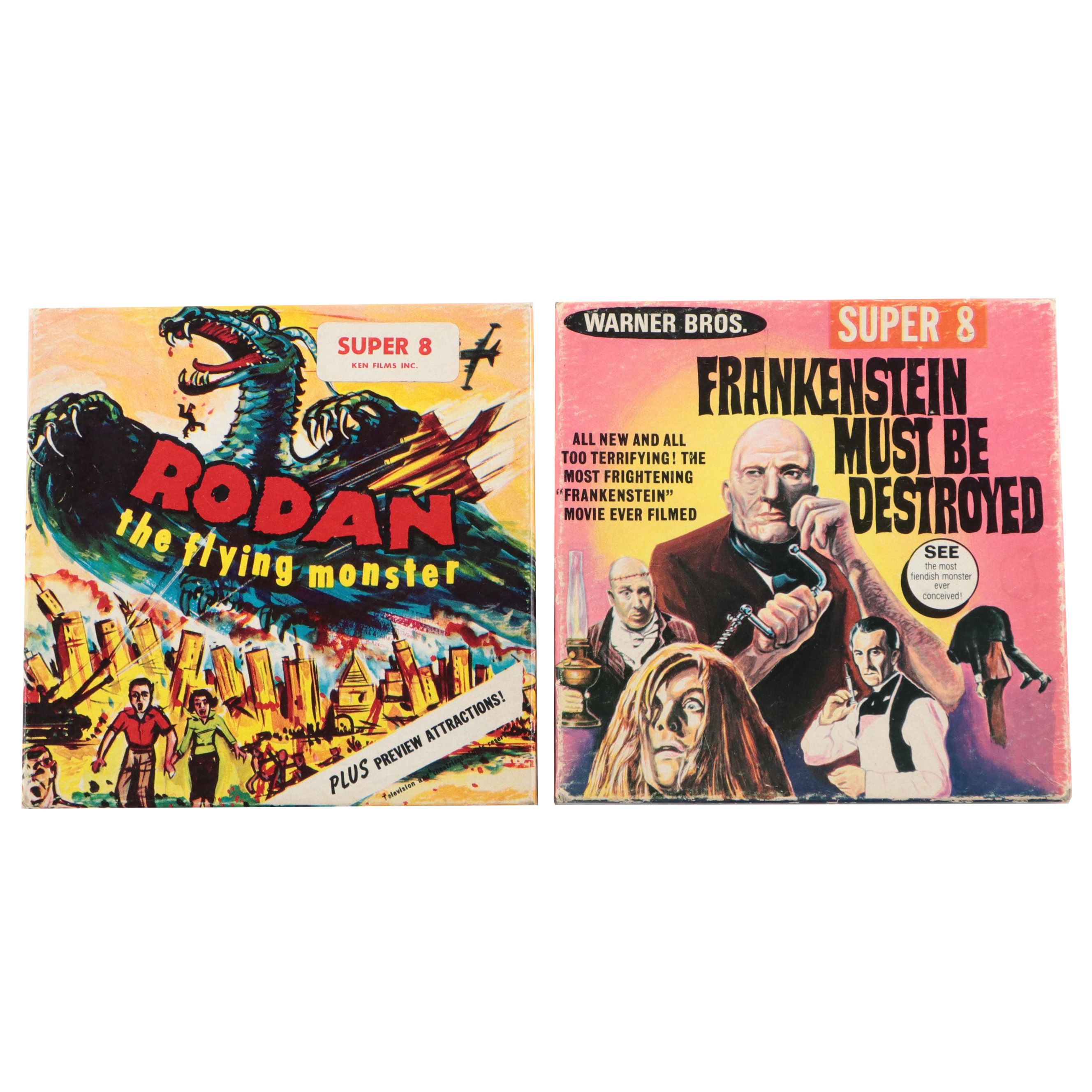 "Rodan the Flying Monster" and "Frankenstein Must Be Destroyed" Super 8 Films
