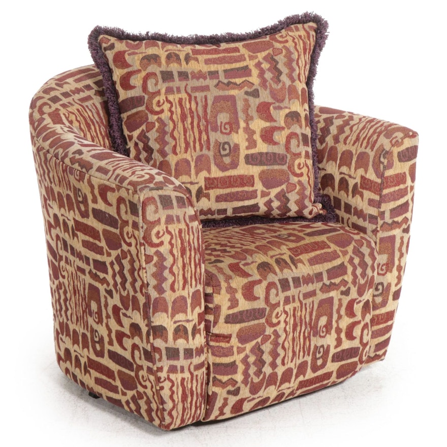 Upholstered Swivel Lounge Chair