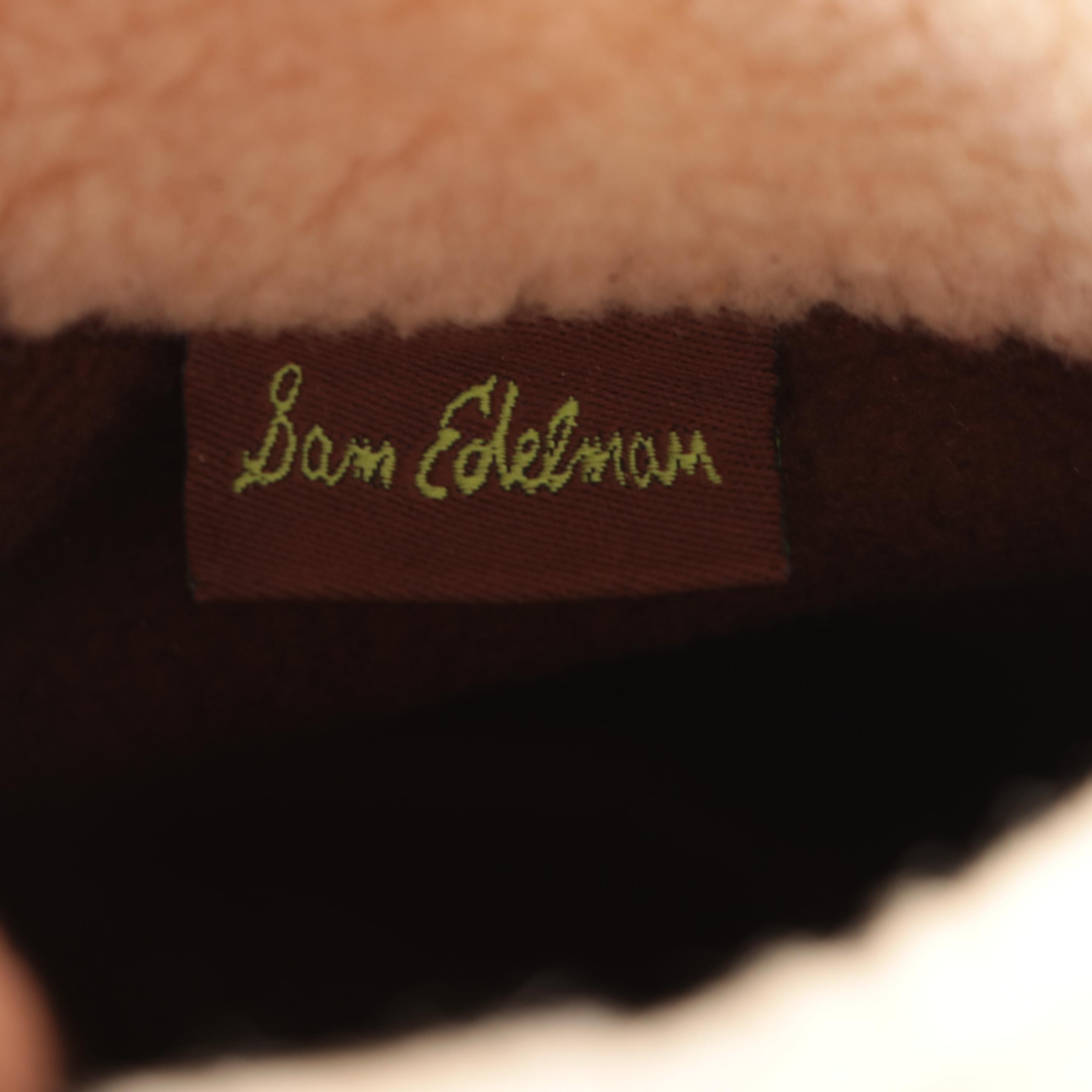 Sam Edelman Franc Suede Hiking Boots with Faux Shearling Trim