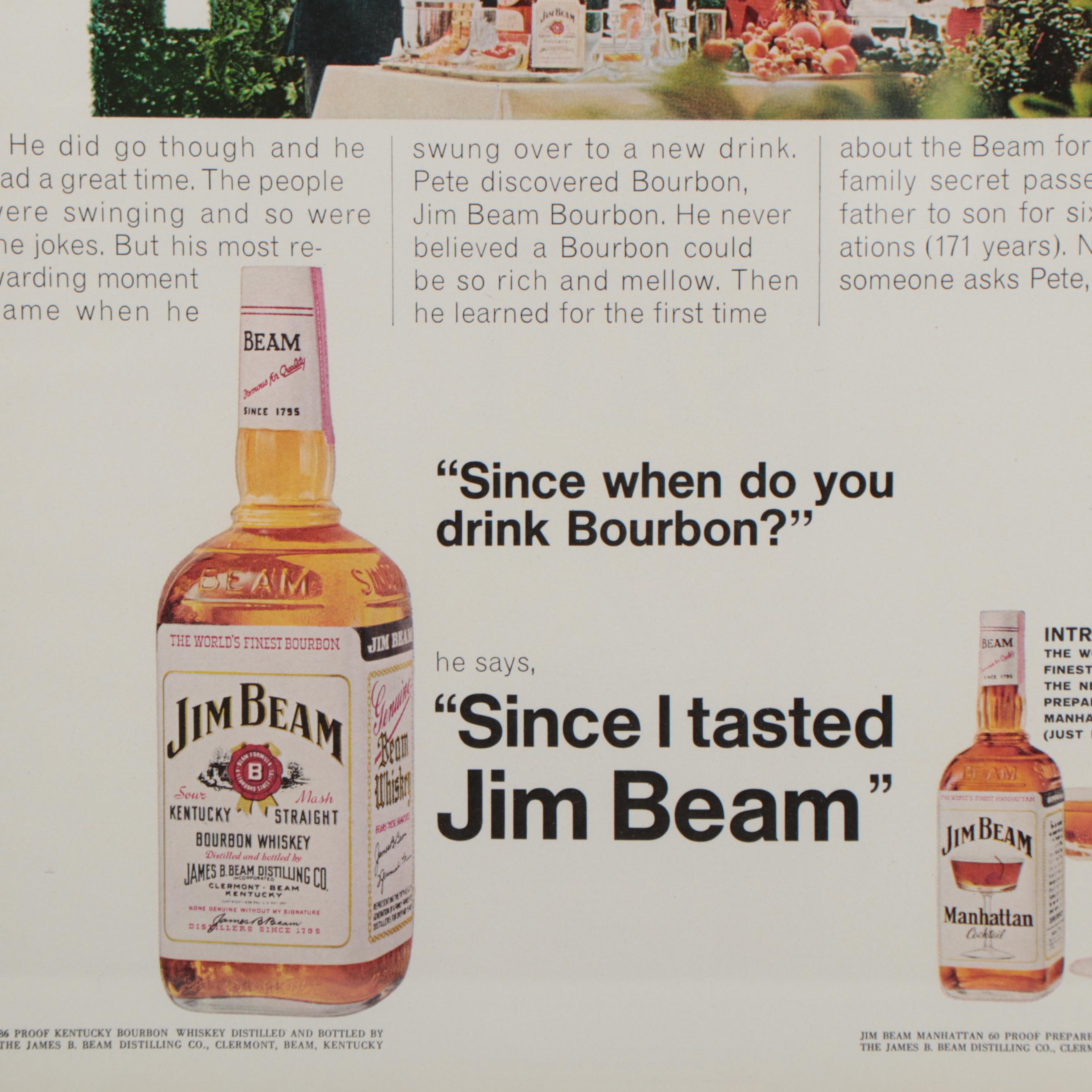 Jim Beam Advertisement from "Life Magazine," 1961
