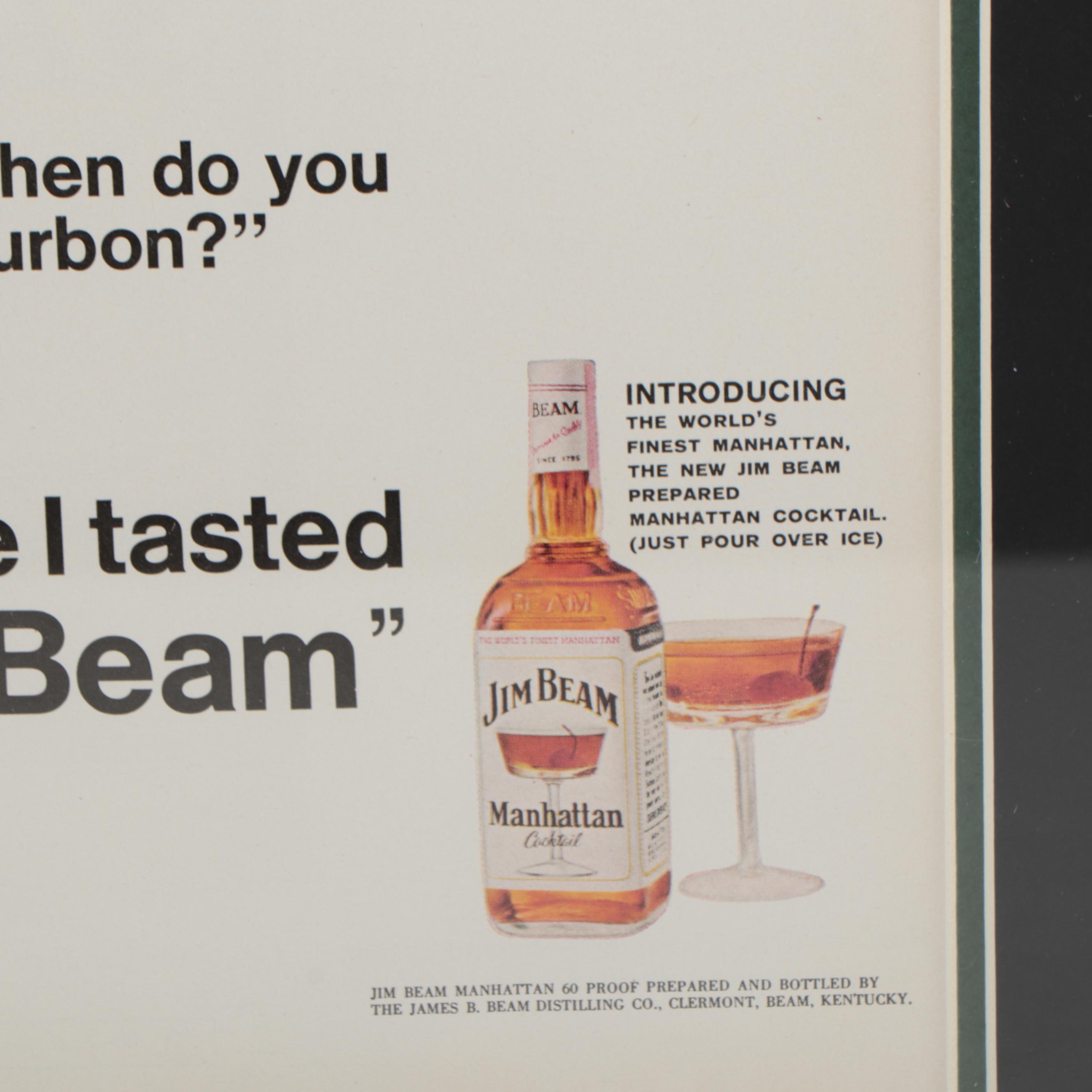 Jim Beam Advertisement from "Life Magazine," 1961