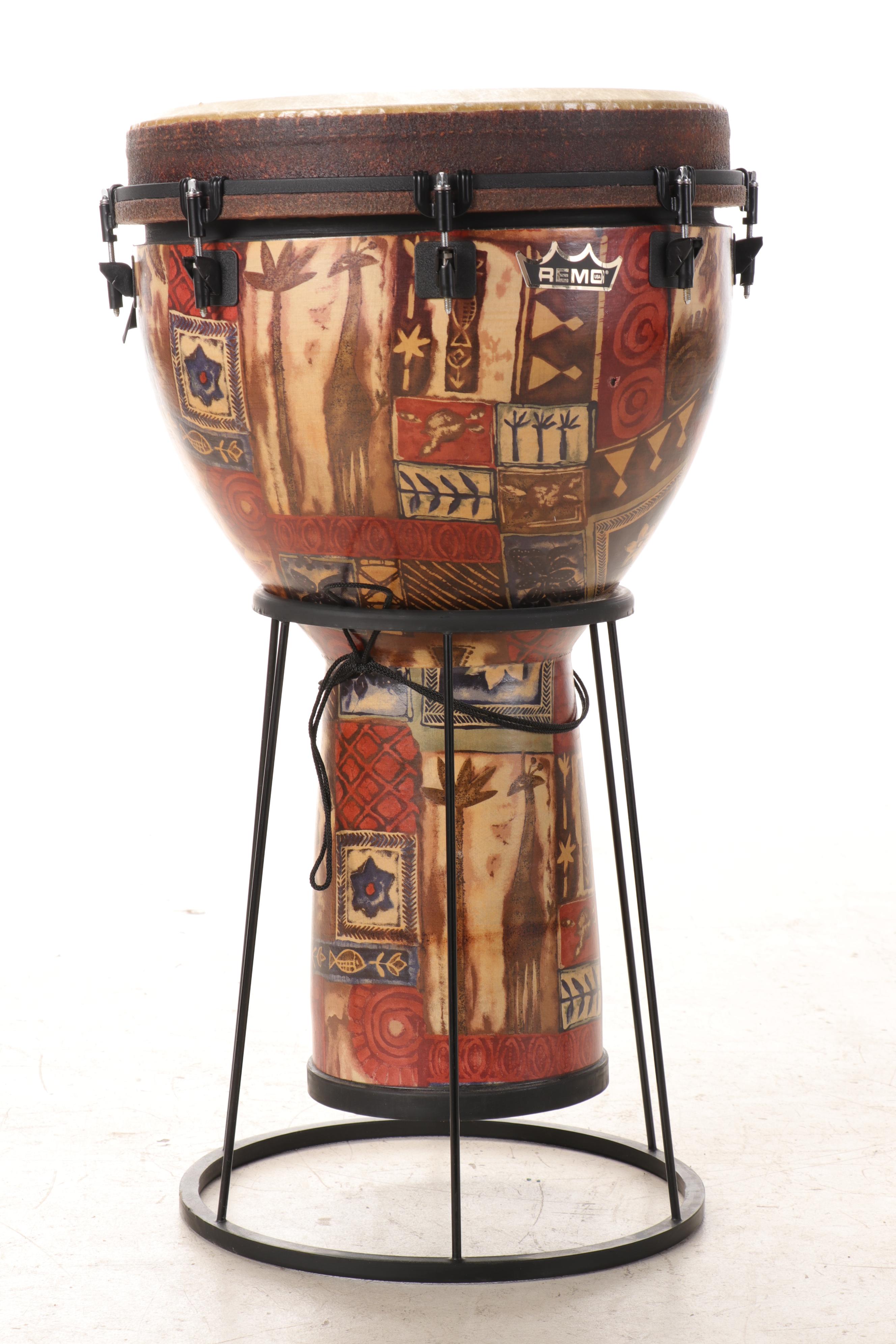 Remo Djembe Designer Series Drum With Stand
