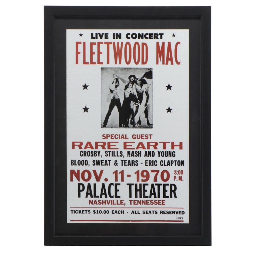 Fleetwood Mac Giclée Concert Poster, 21st Century