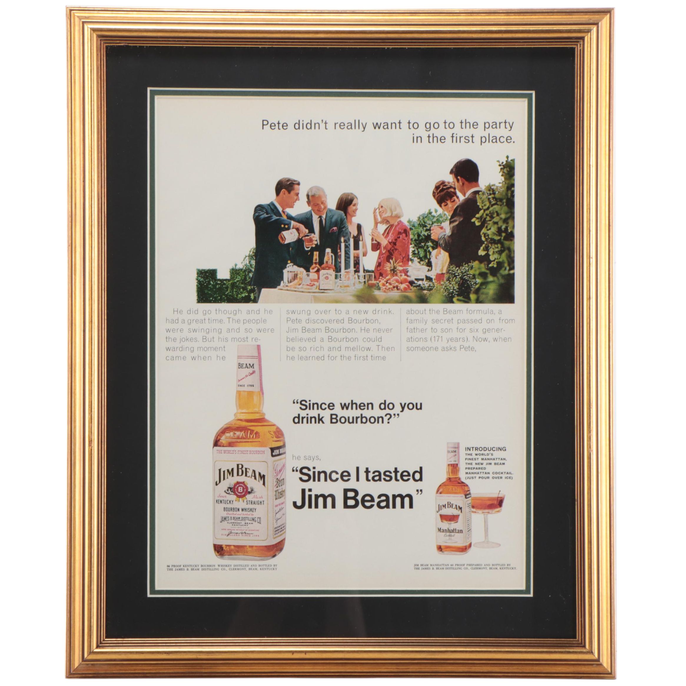 Jim Beam Advertisement from "Life Magazine," 1961