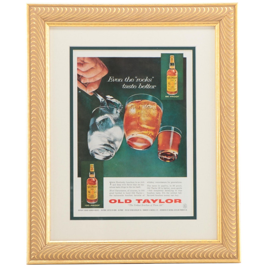 Old Taylor Advertisement from "TIME Magazine," Mid-20th Century
