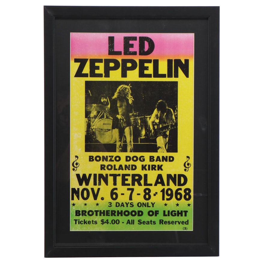 Led Zeppelin Giclée Concert Poster, 21st Century