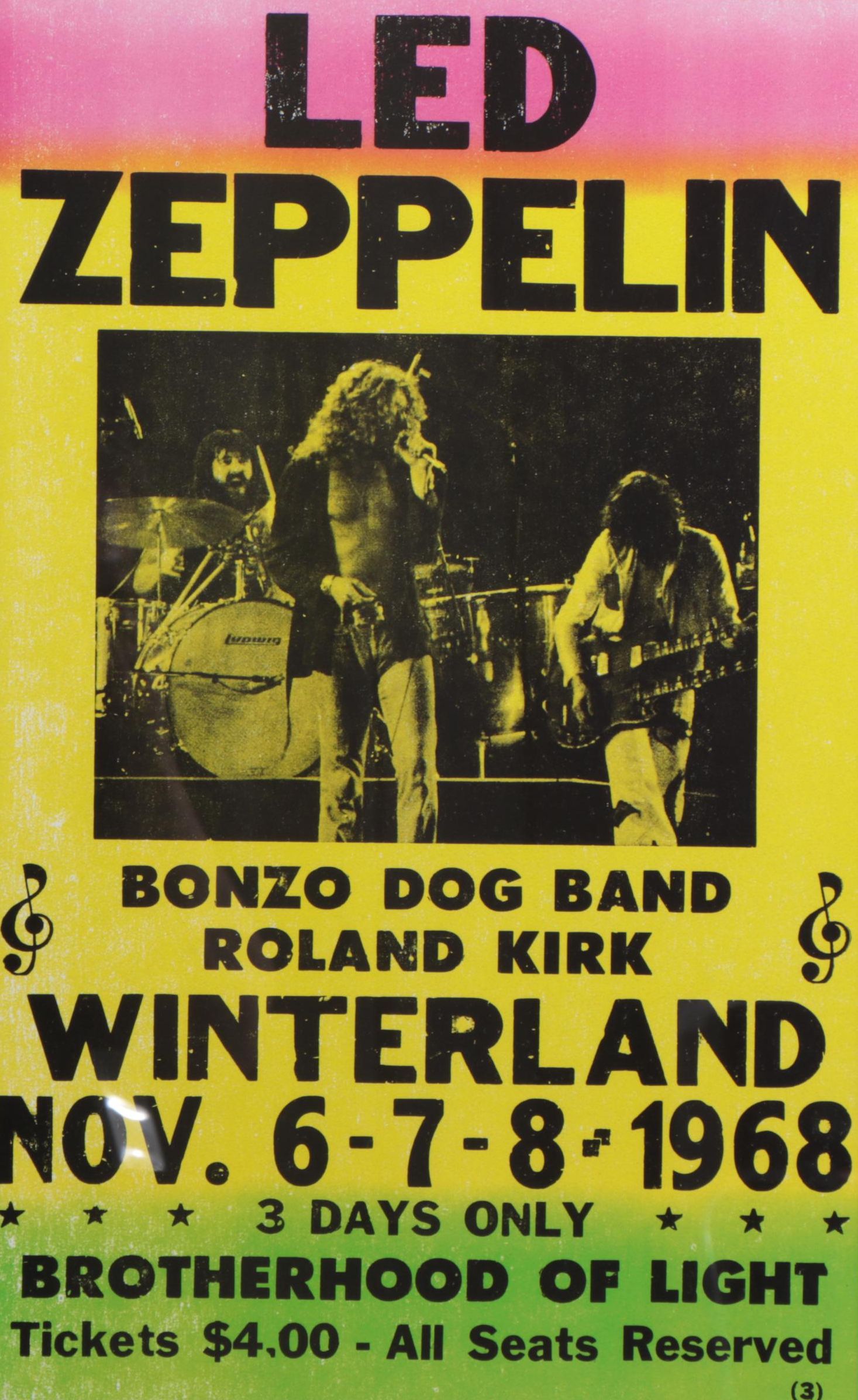 Led Zeppelin Giclée Concert Poster, 21st Century