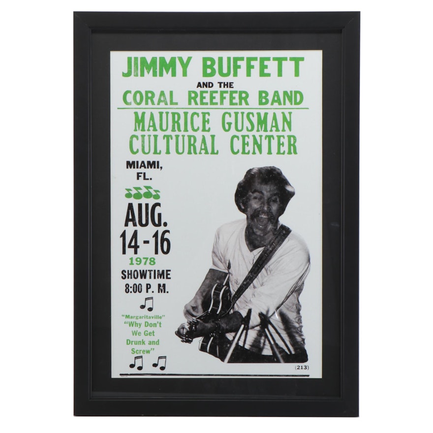 Jimmy Buffet Giclée Concert Poster, 21st Century
