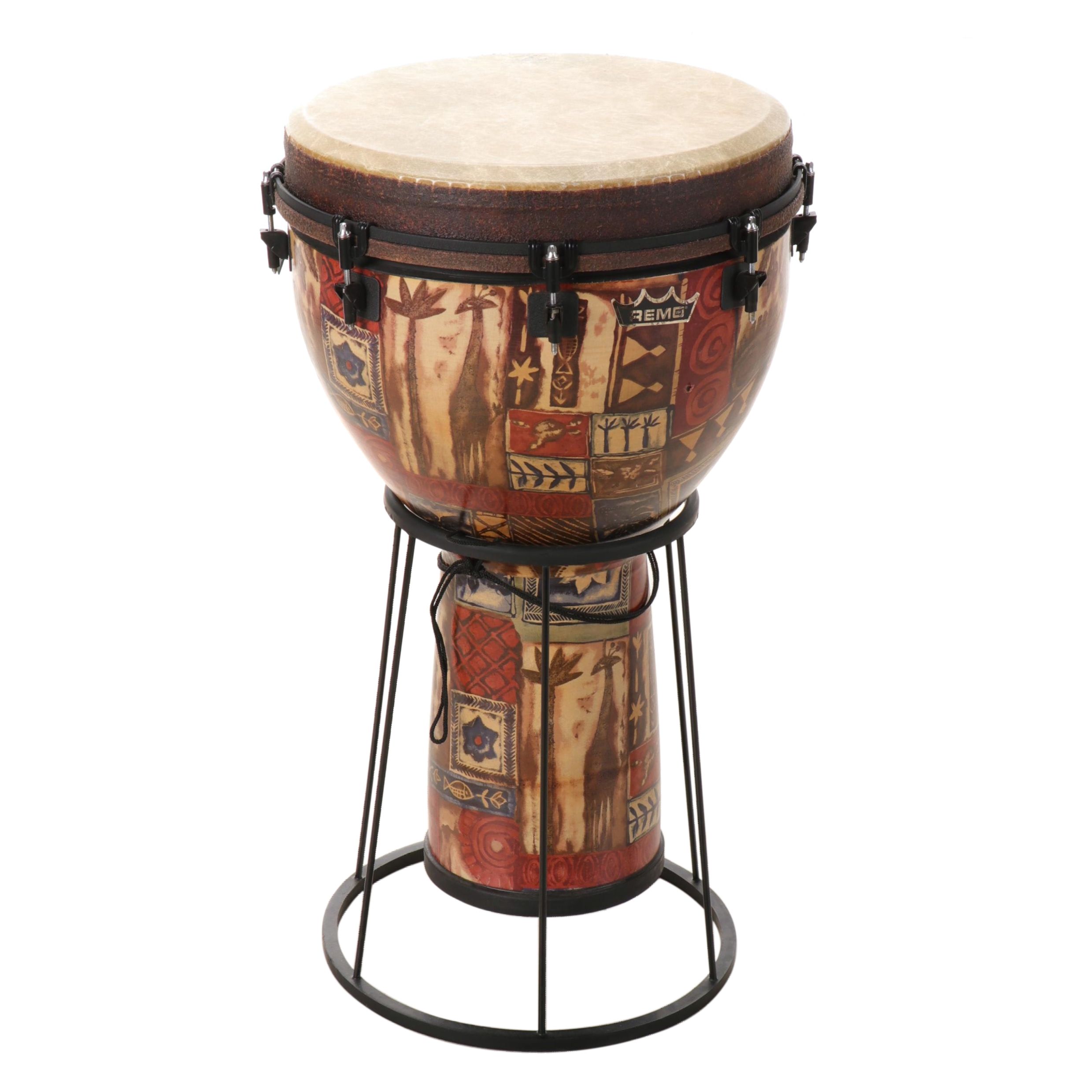 Remo Djembe Designer Series Drum With Stand